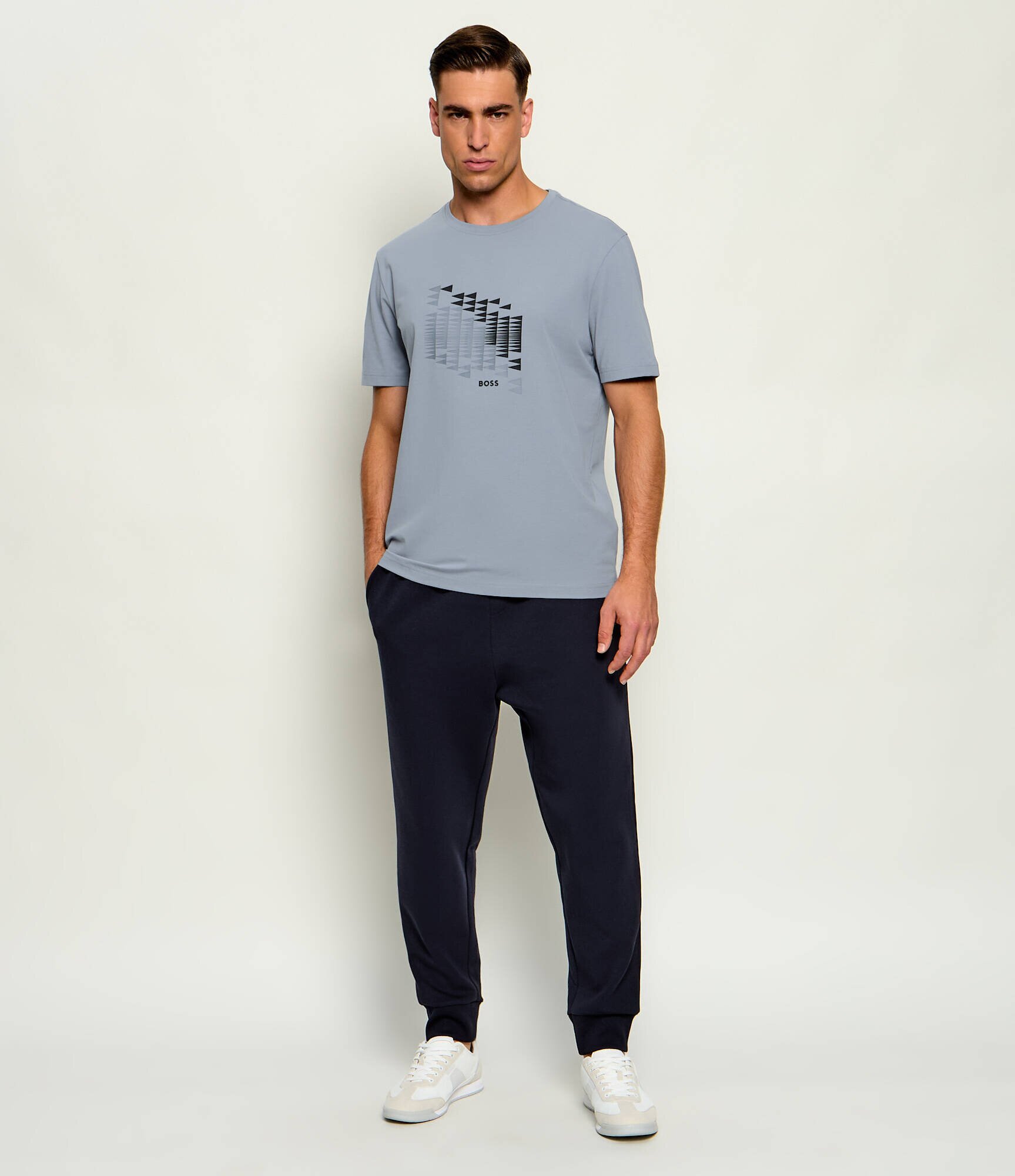 BOSS Green Tricou TS_Network Flag | regular fit