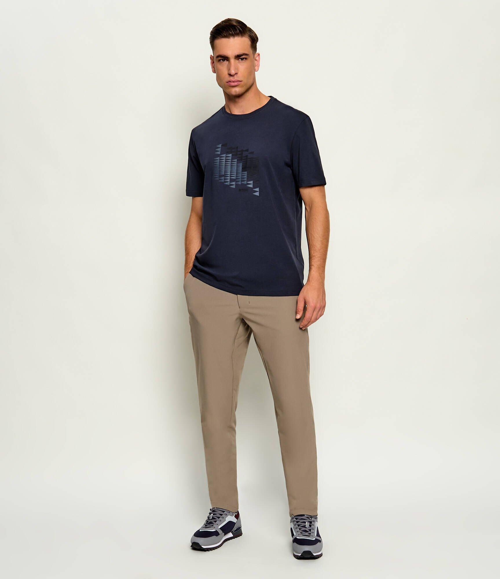 BOSS Green Tricou TS_Network Flag | regular fit