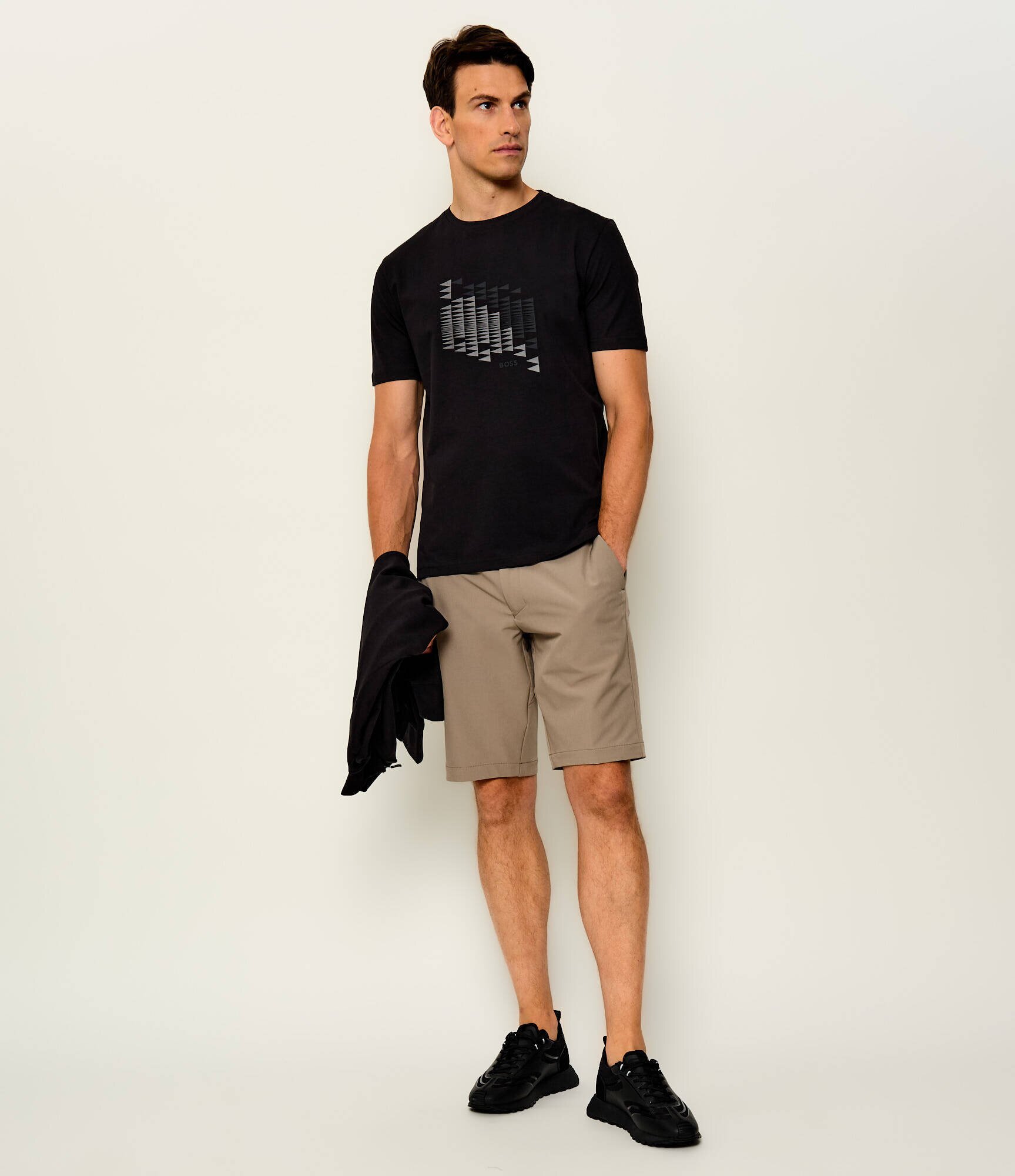 BOSS Green Tricou TS_Network Flag | regular fit