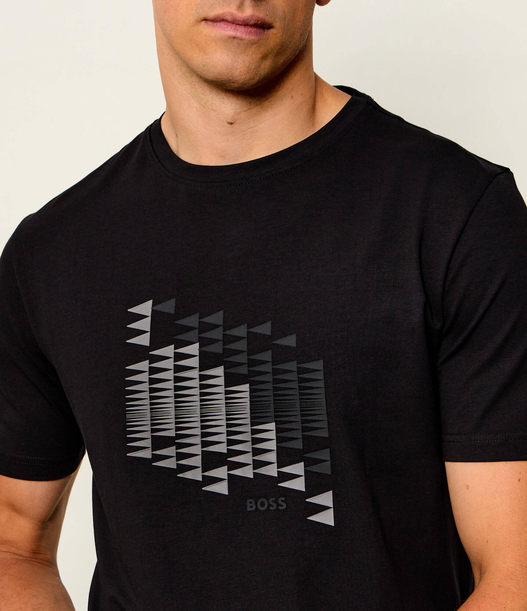BOSS Green Tricou TS_Network Flag | regular fit