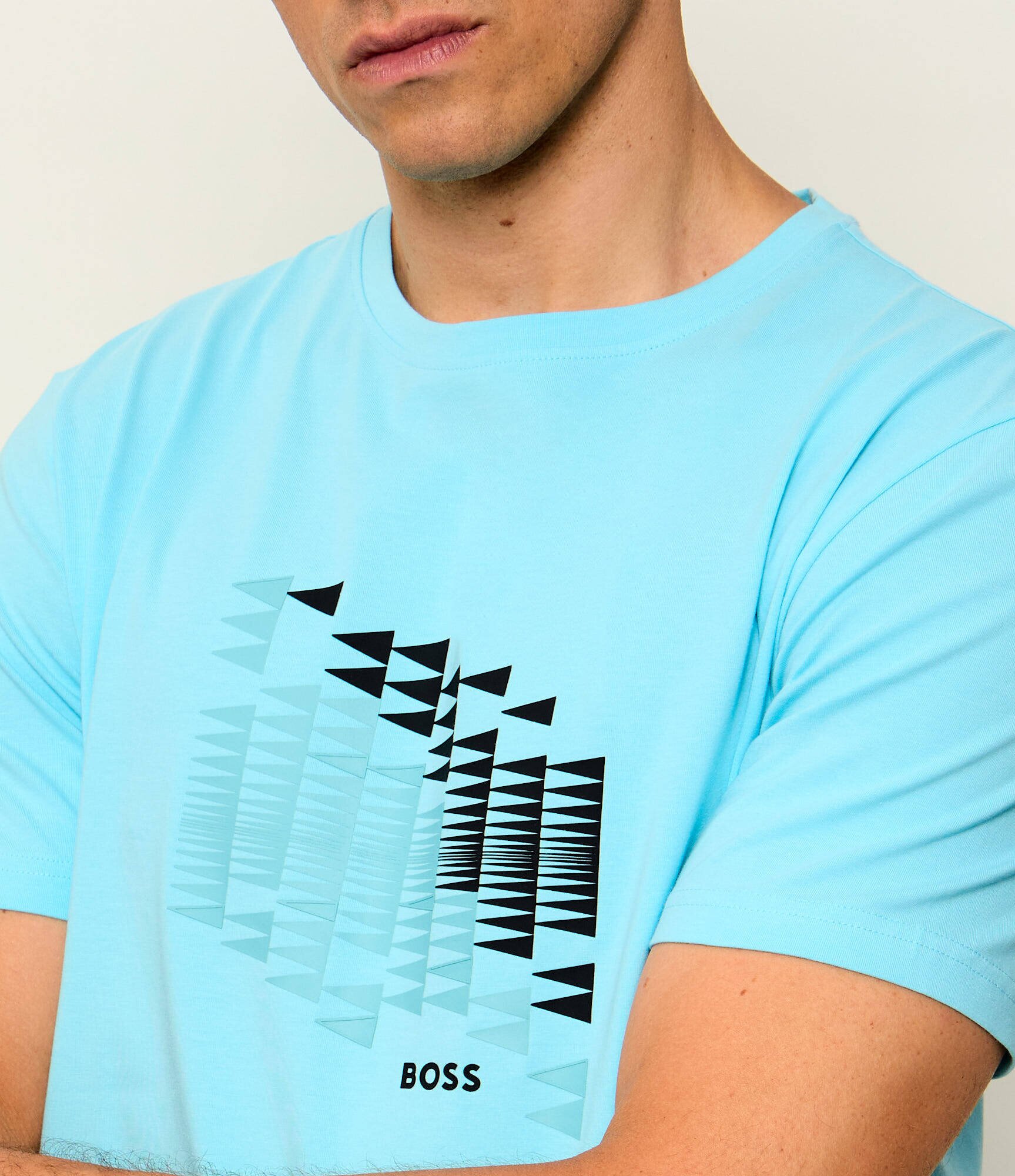 BOSS Green Tricou TS_Network Flag | regular fit