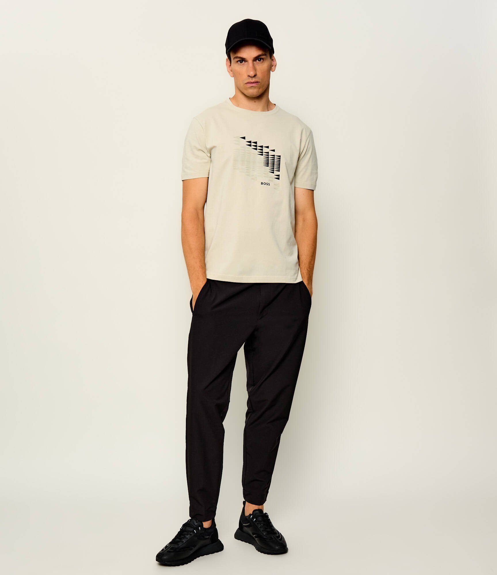 BOSS Green Tricou TS_Network Flag | regular fit