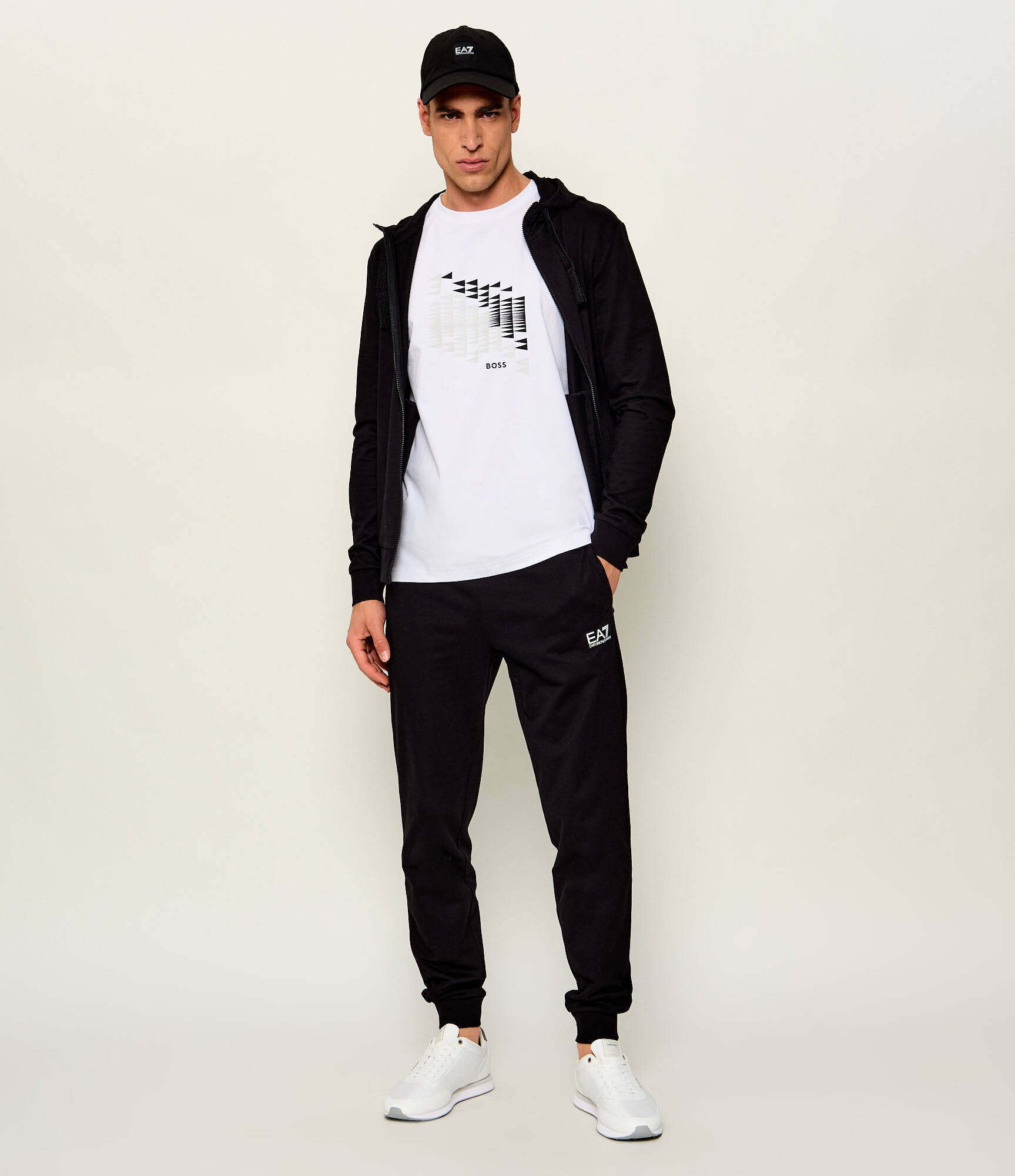 BOSS Green Tricou TS_Network Flag | regular fit