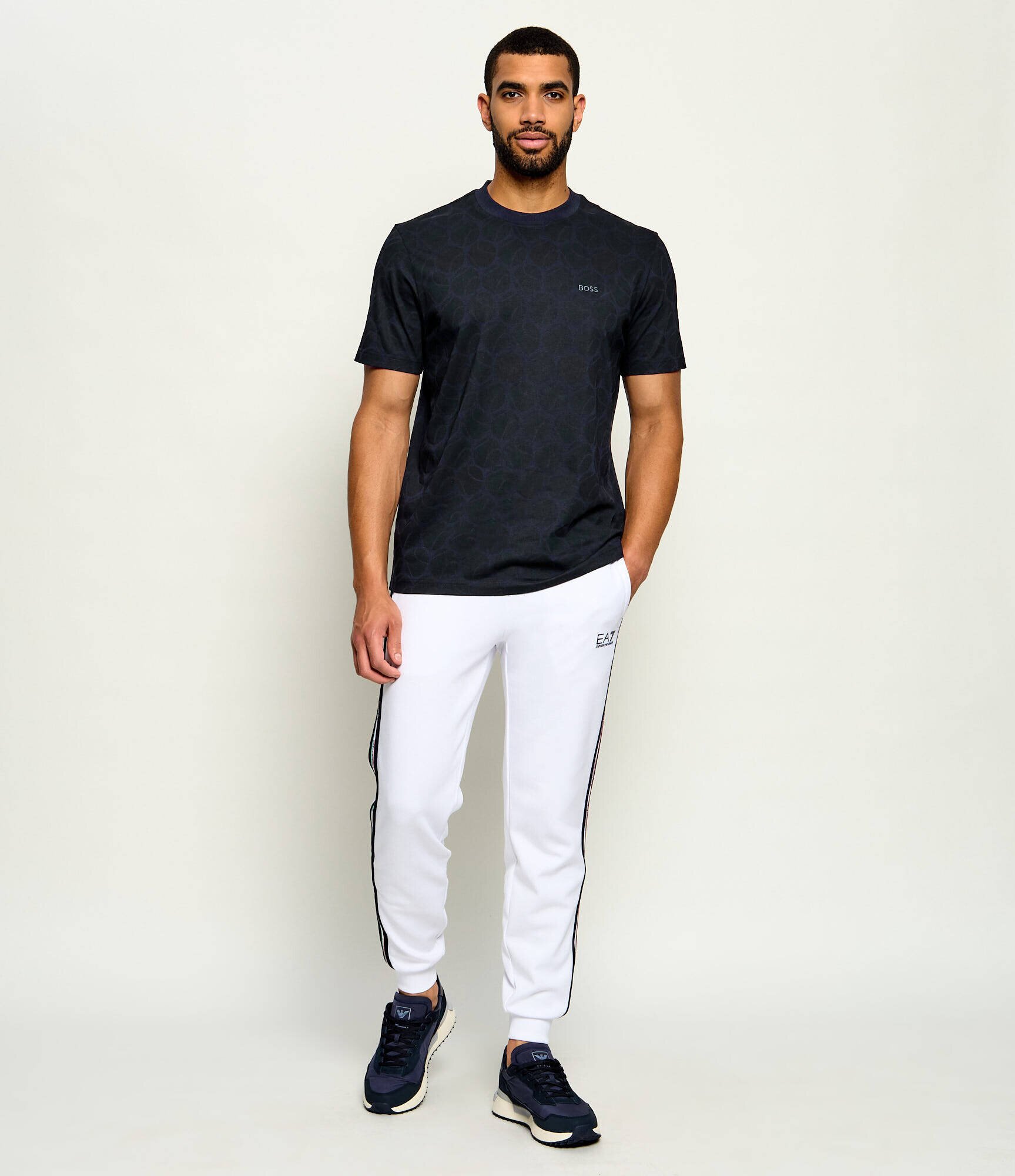 BOSS Green Tricou TS_Union AOP | regular fit