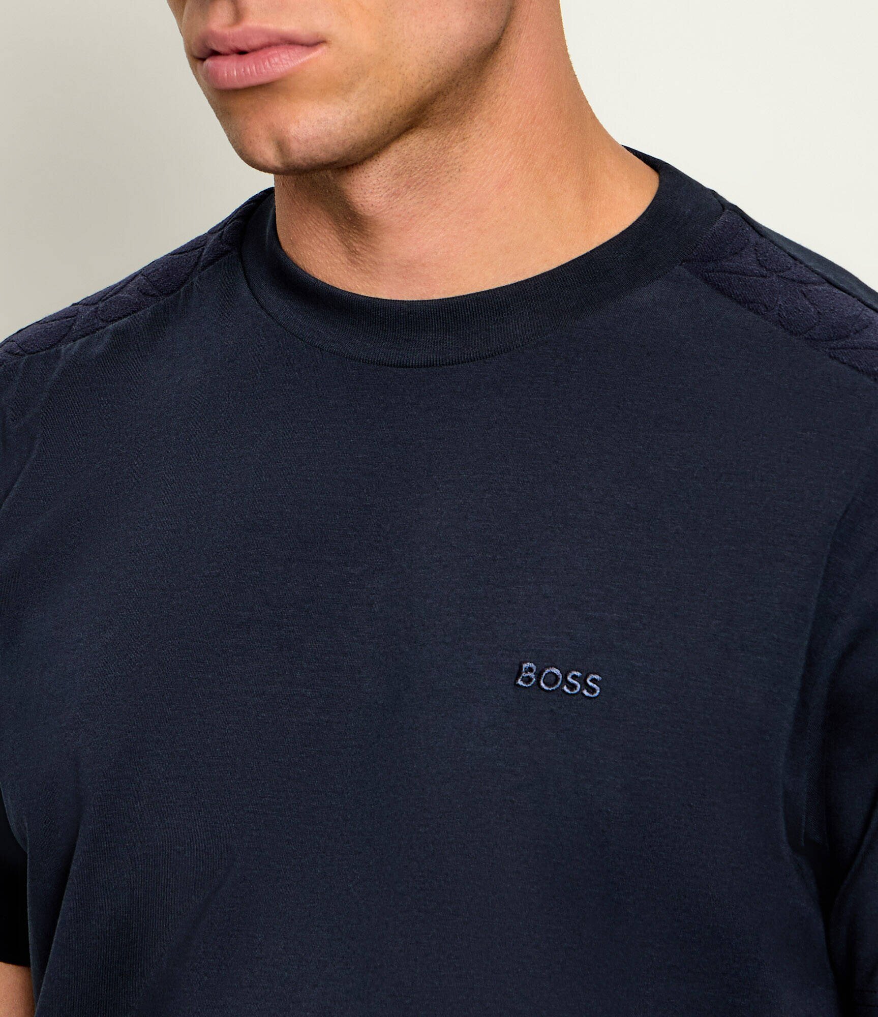 BOSS Green Tricou TS_Union Tape | regular fit | stretch
