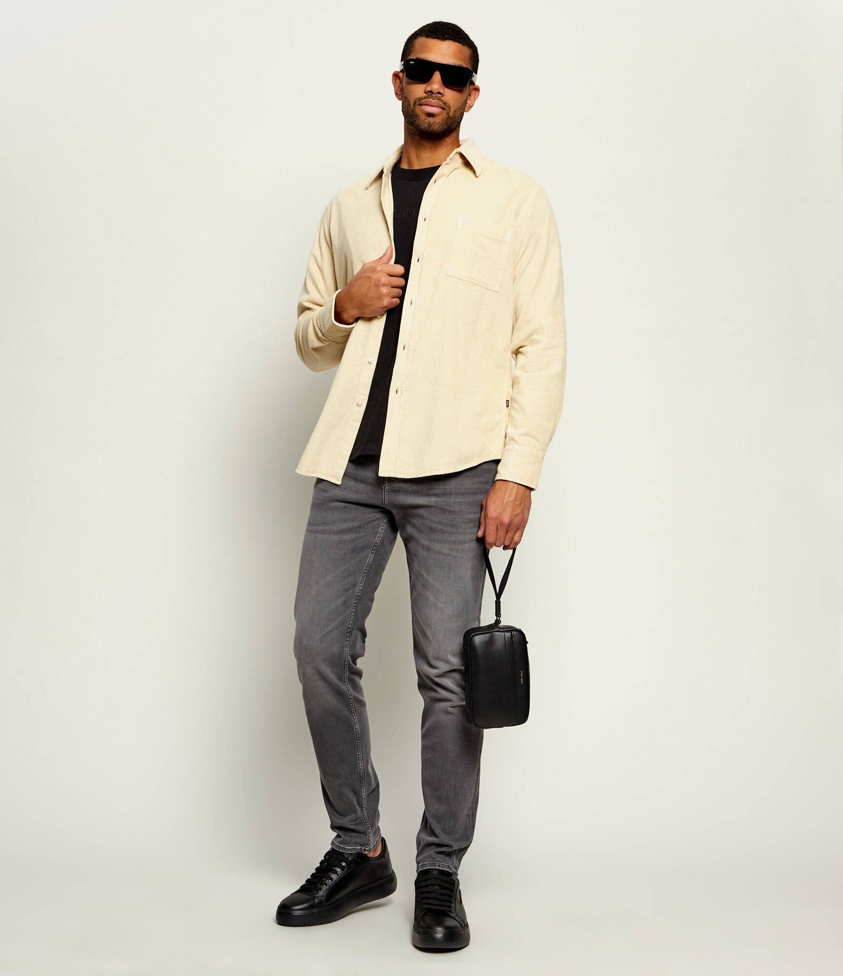 Boss Orange Cămașă Relegant_6_M | regular fit | catifea reiată