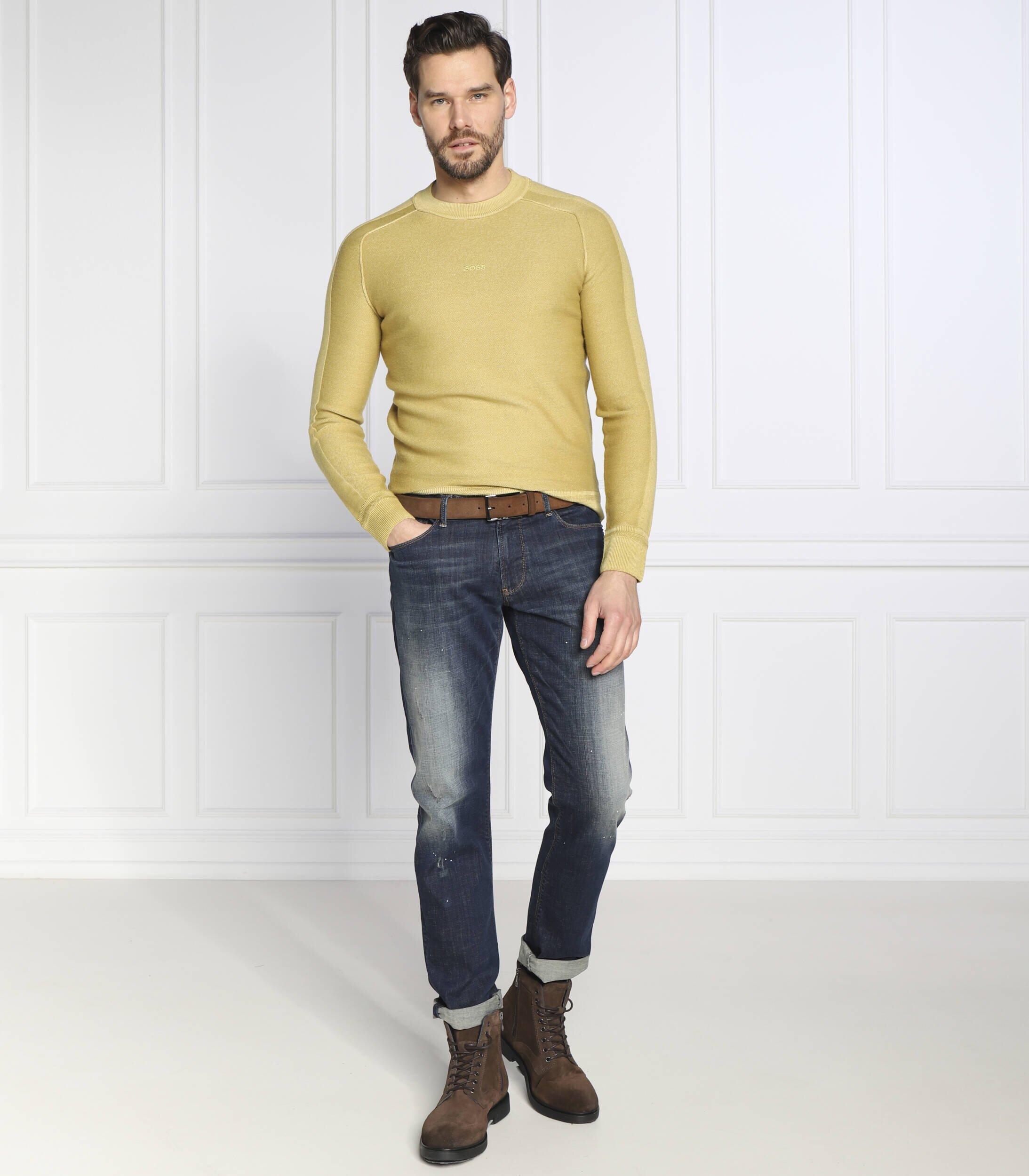 Boss Orange de lână pulover koblado | regular fit