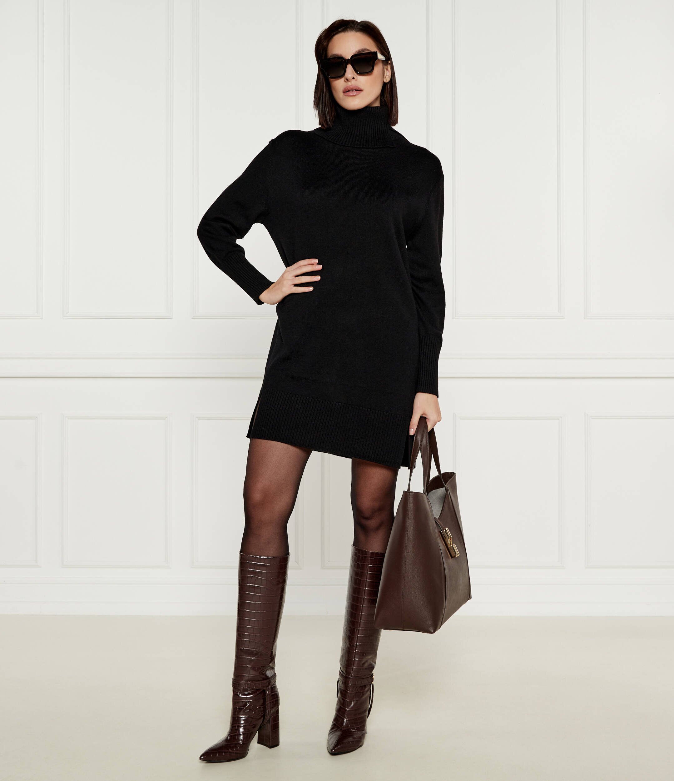 Boss Orange De lână rochie Feringata
