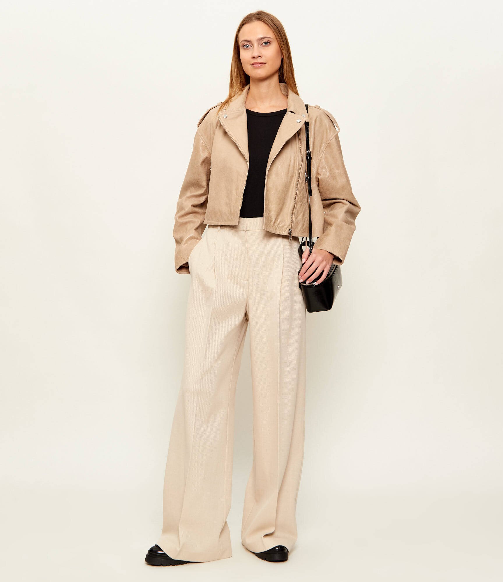 Boss Orange Geacă de piele C_Salace | Loose fit