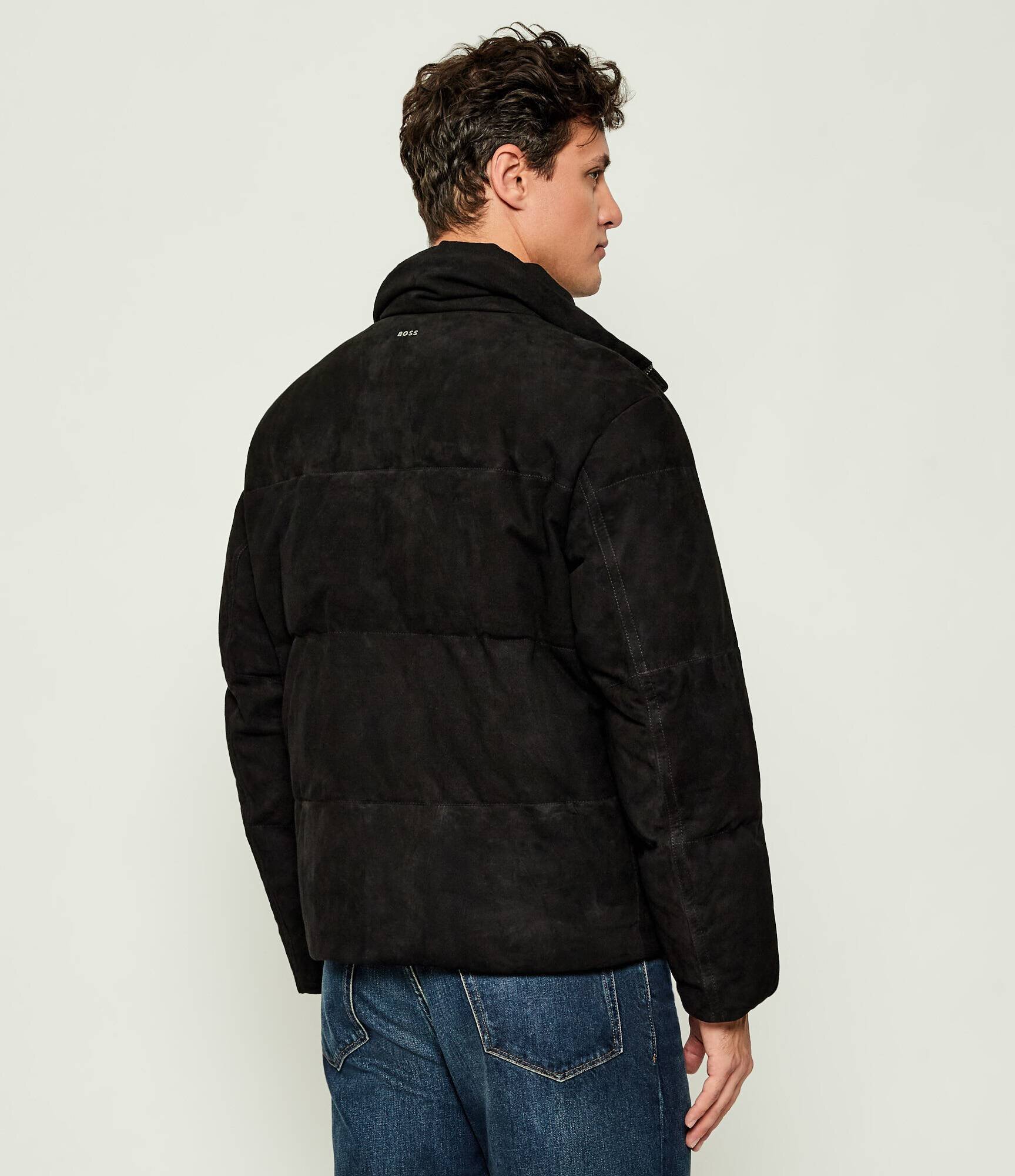 Boss Orange Geacă de piele Jocamp | Relaxed fit