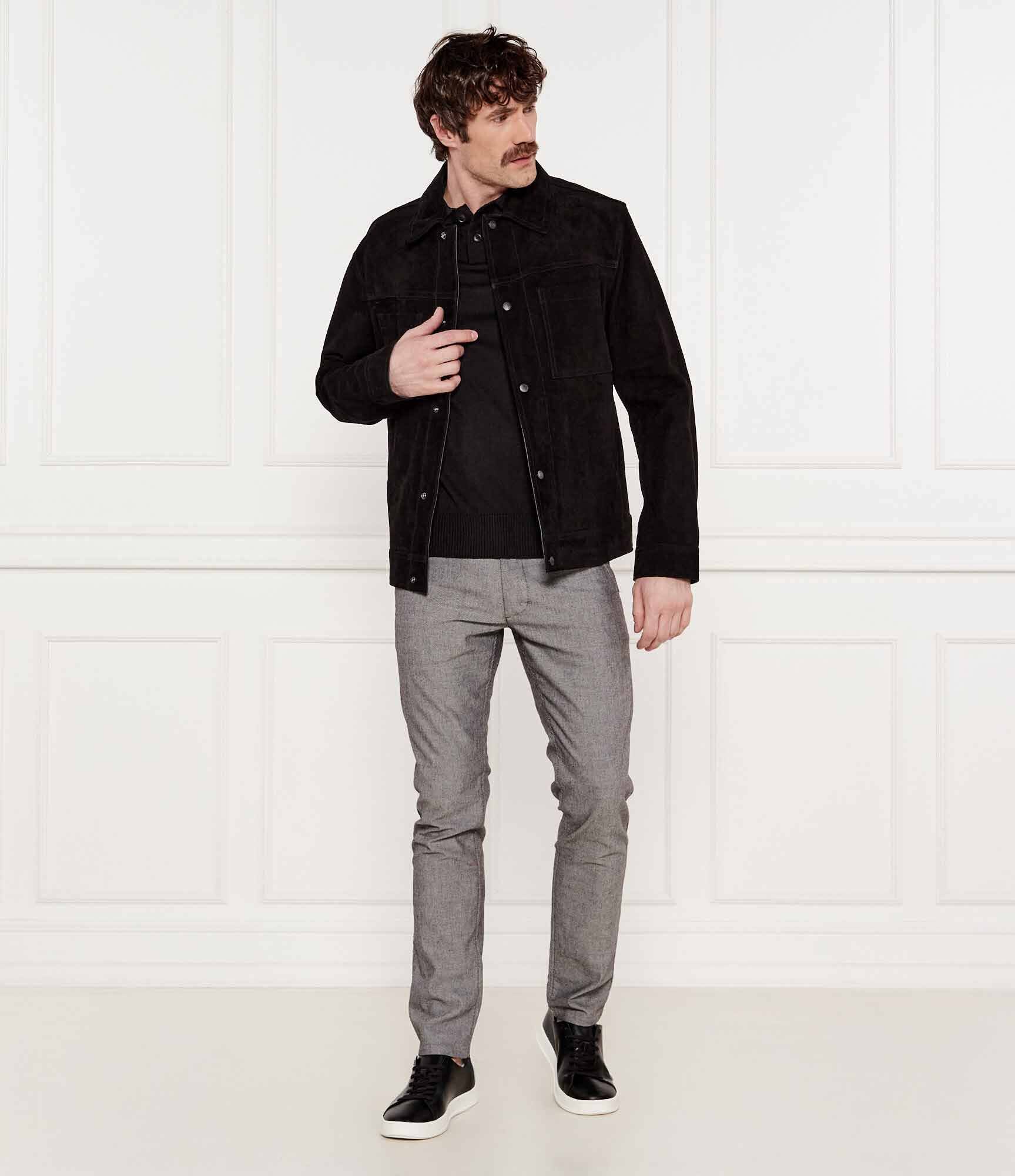 Boss Orange Geacă Jomare | regular fit | piele întoarsă
