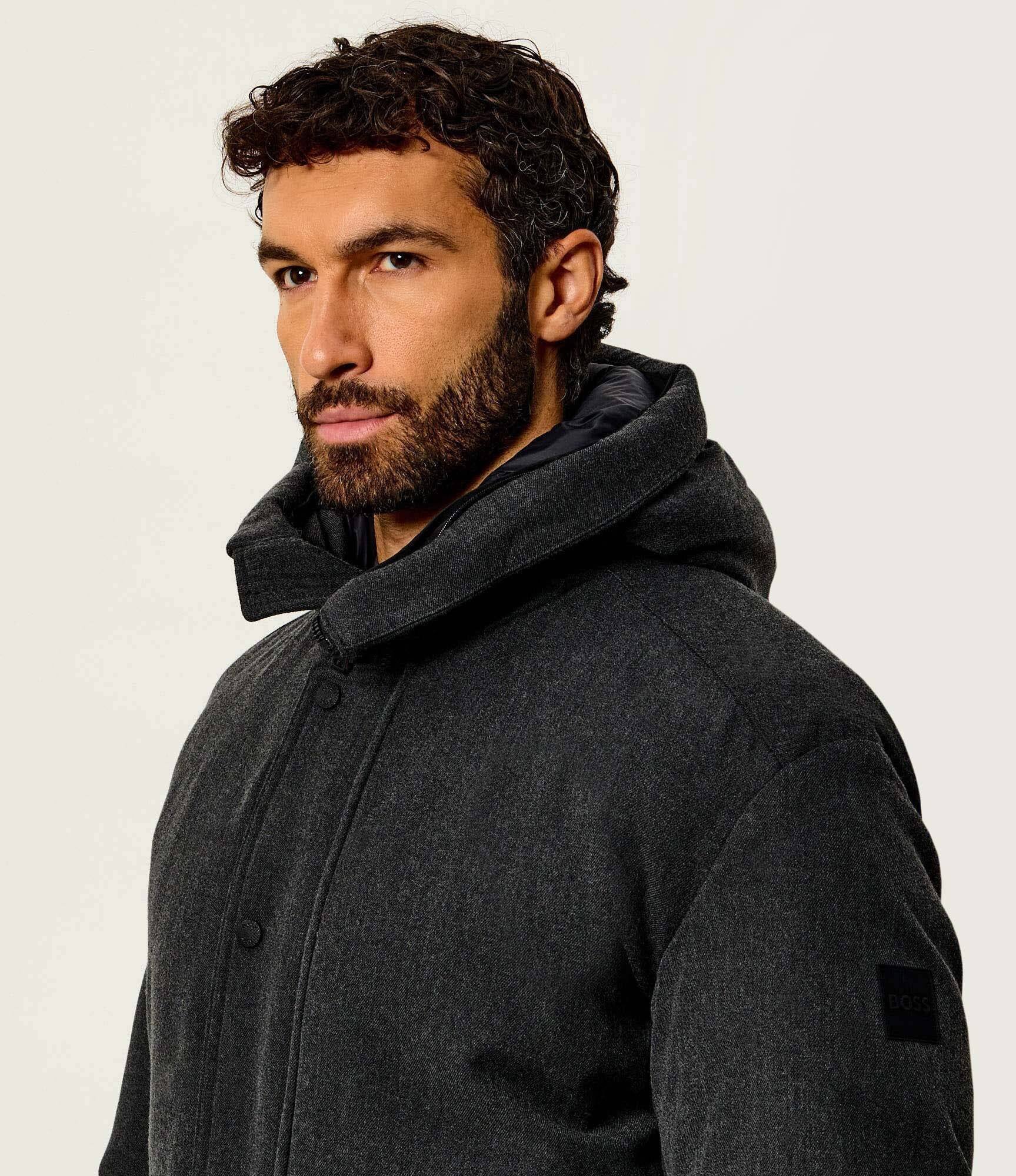 Boss Orange Geacă Oisla | Relaxed fit cu adaos de lână