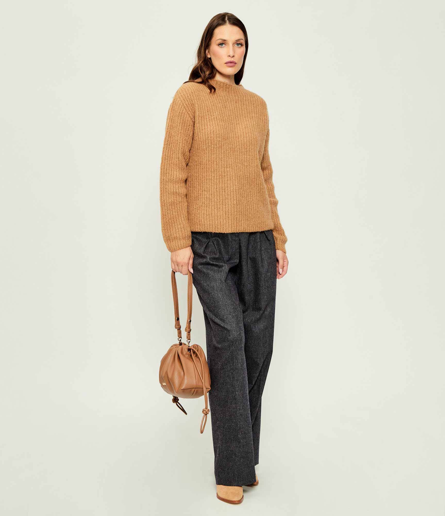 Boss Orange Pantaloni C_Taflong | Relaxed fit cu adaos de lână