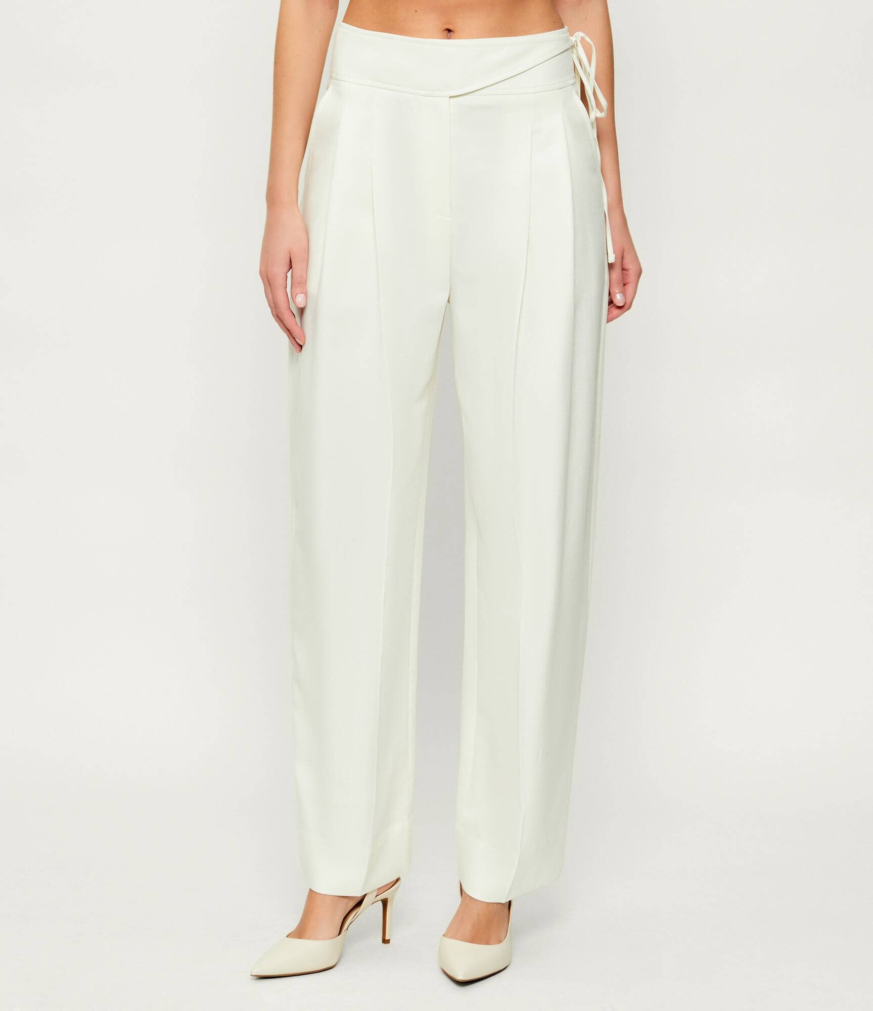 Boss Orange Pantaloni C_Talily | Relaxed fit | cu adaos de in