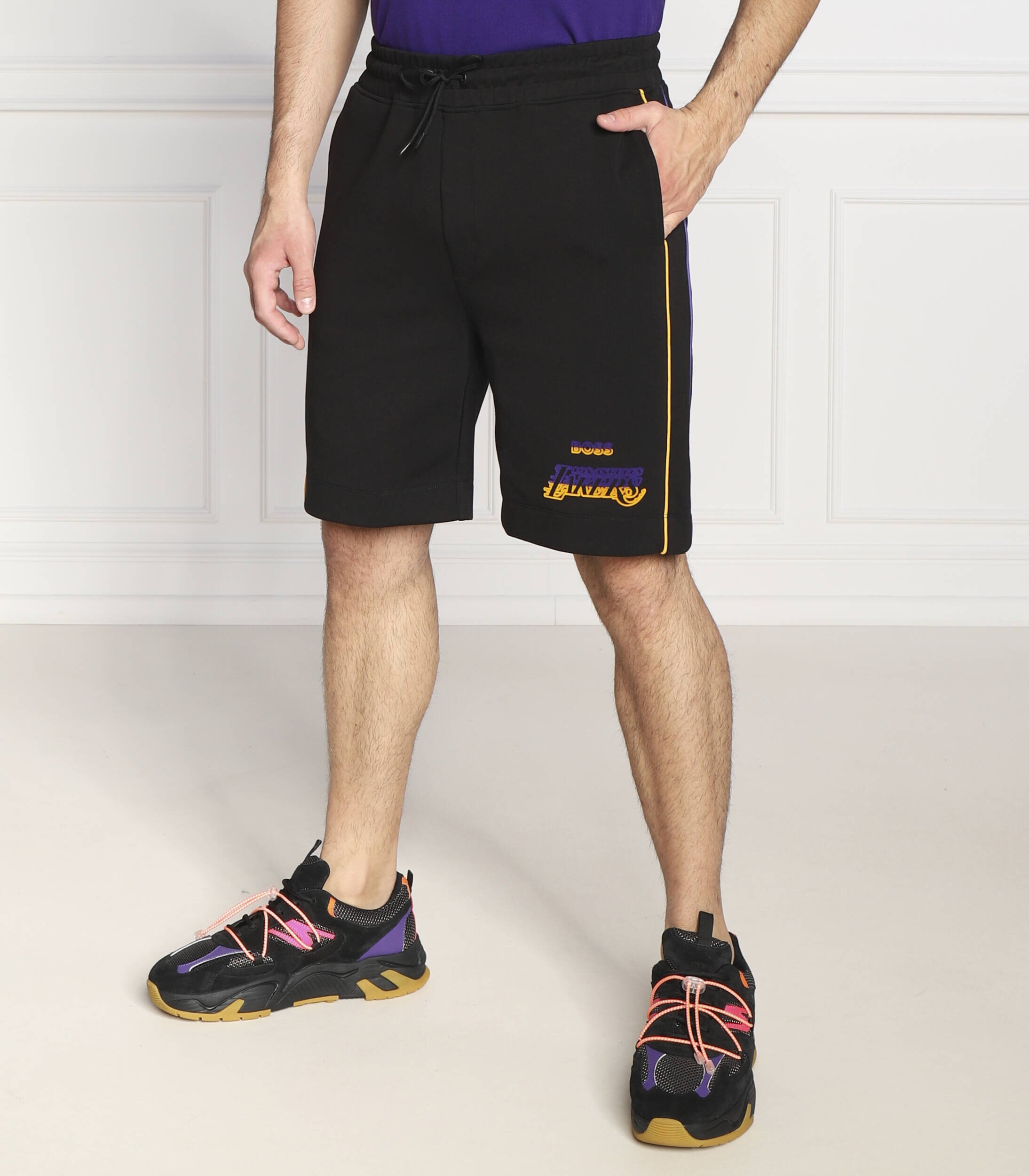 Boss Orange Pantaloni scurți BOSS X NBA Slam_2 | Regular Fit