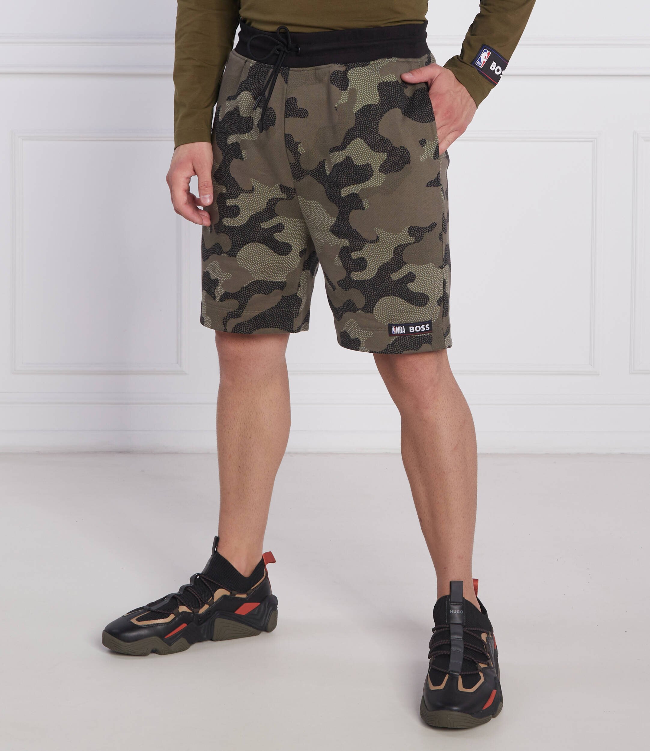 Boss Orange Pantaloni scurți BOSS x NBA Slam_Camo | Regular Fit