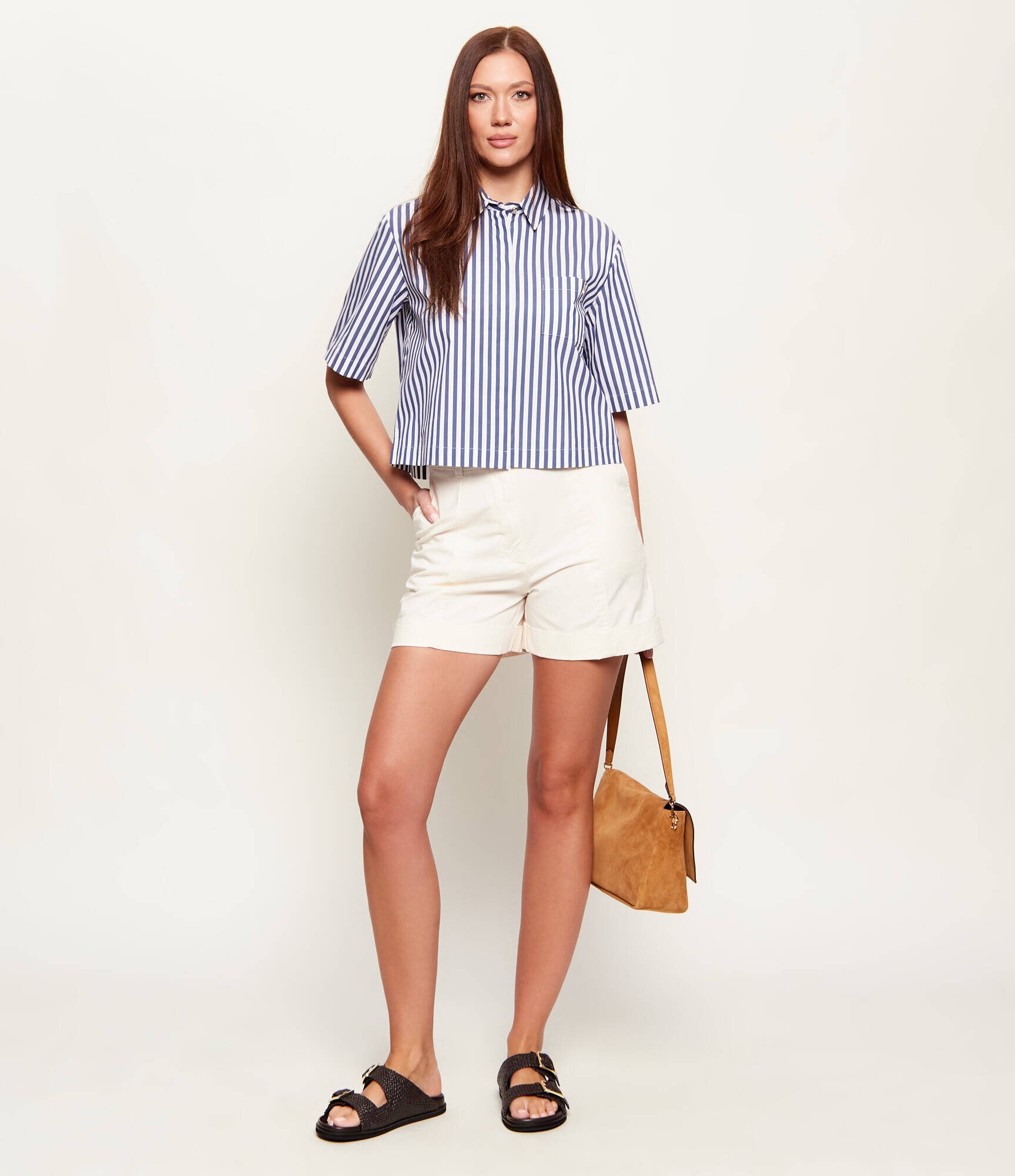 Boss Orange Pantaloni scurți C_Tanessa-D | regular fit | stretch