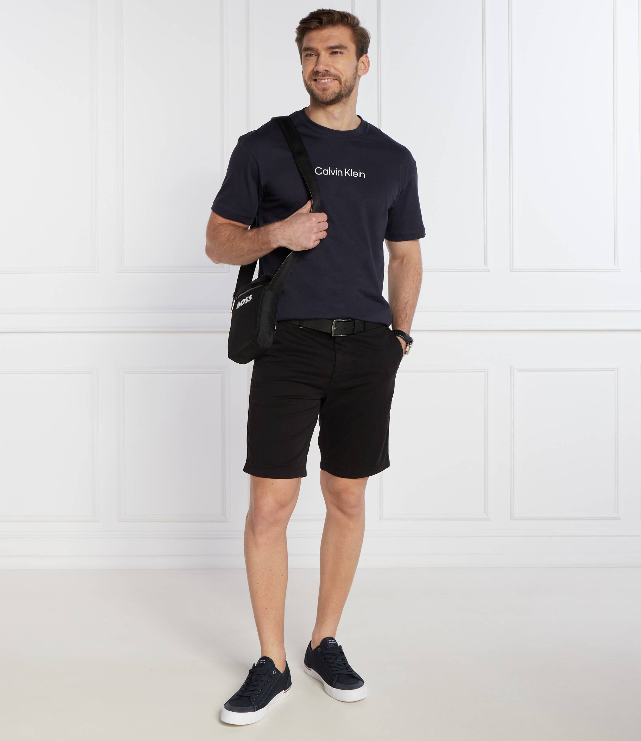 Boss Orange Pantaloni scurți chino | Slim Fit