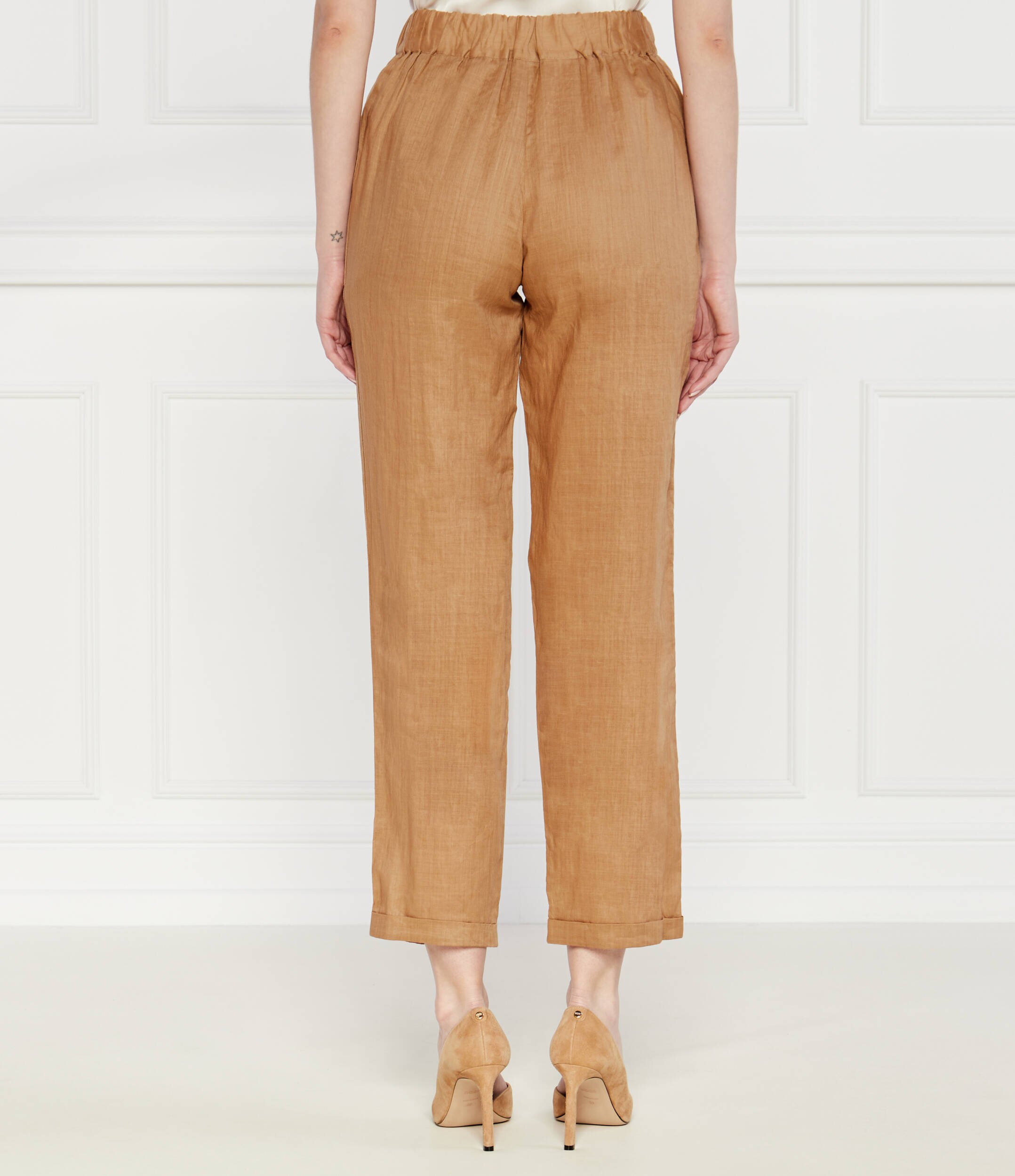 Boss Orange Pantaloni țigarete timpa | Loose fit