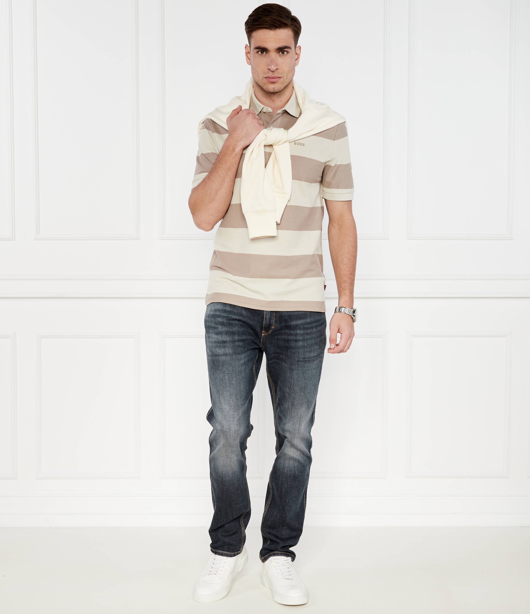 Boss Orange Polo PalesStripe | Regular Fit