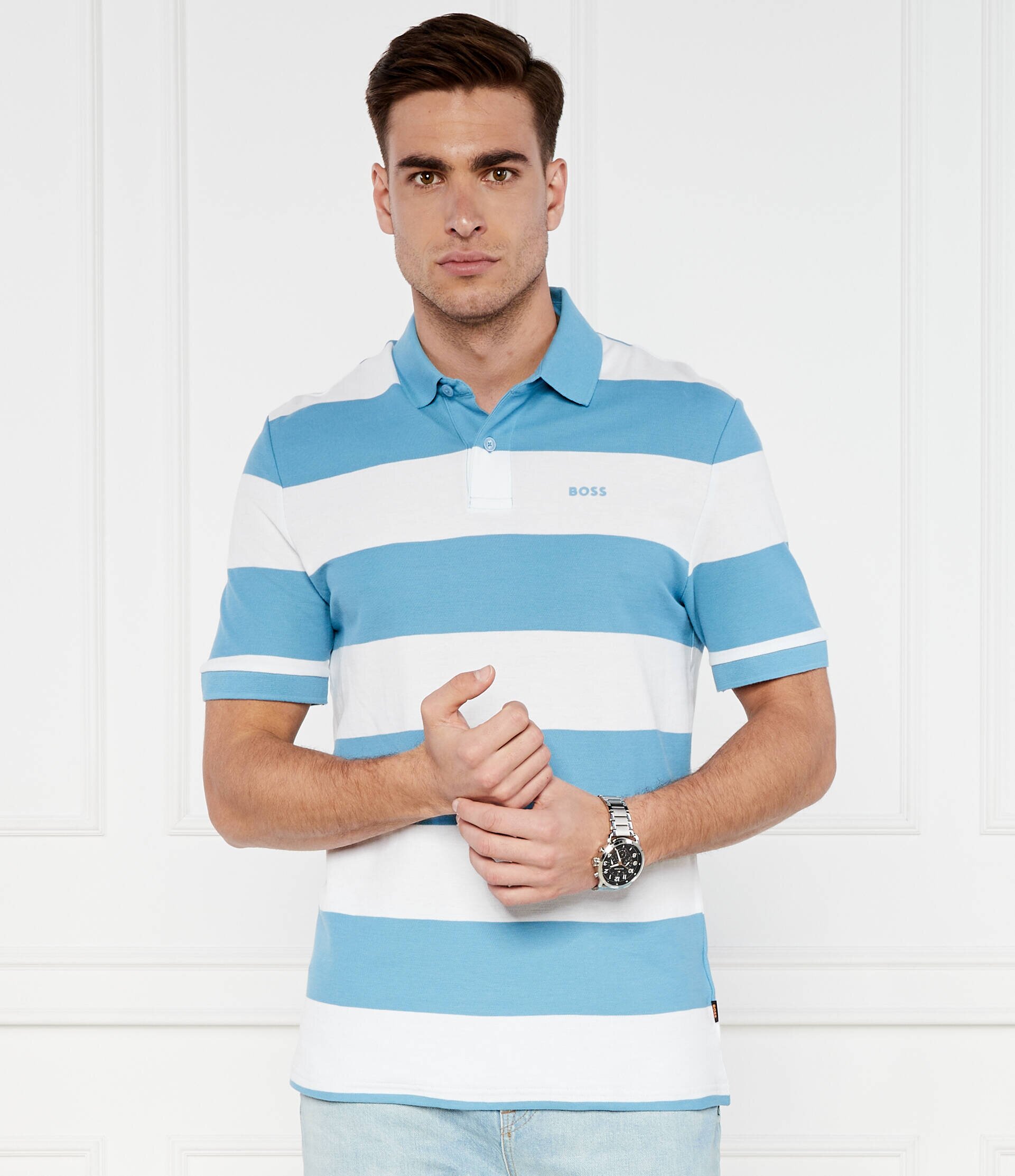 Boss Orange Polo PalesStripe | Regular Fit