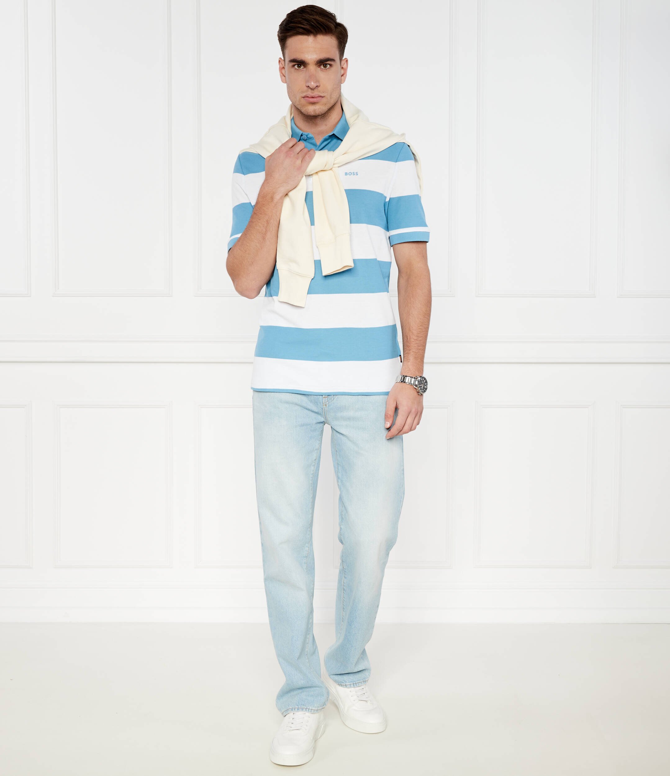 Boss Orange Polo PalesStripe | Regular Fit