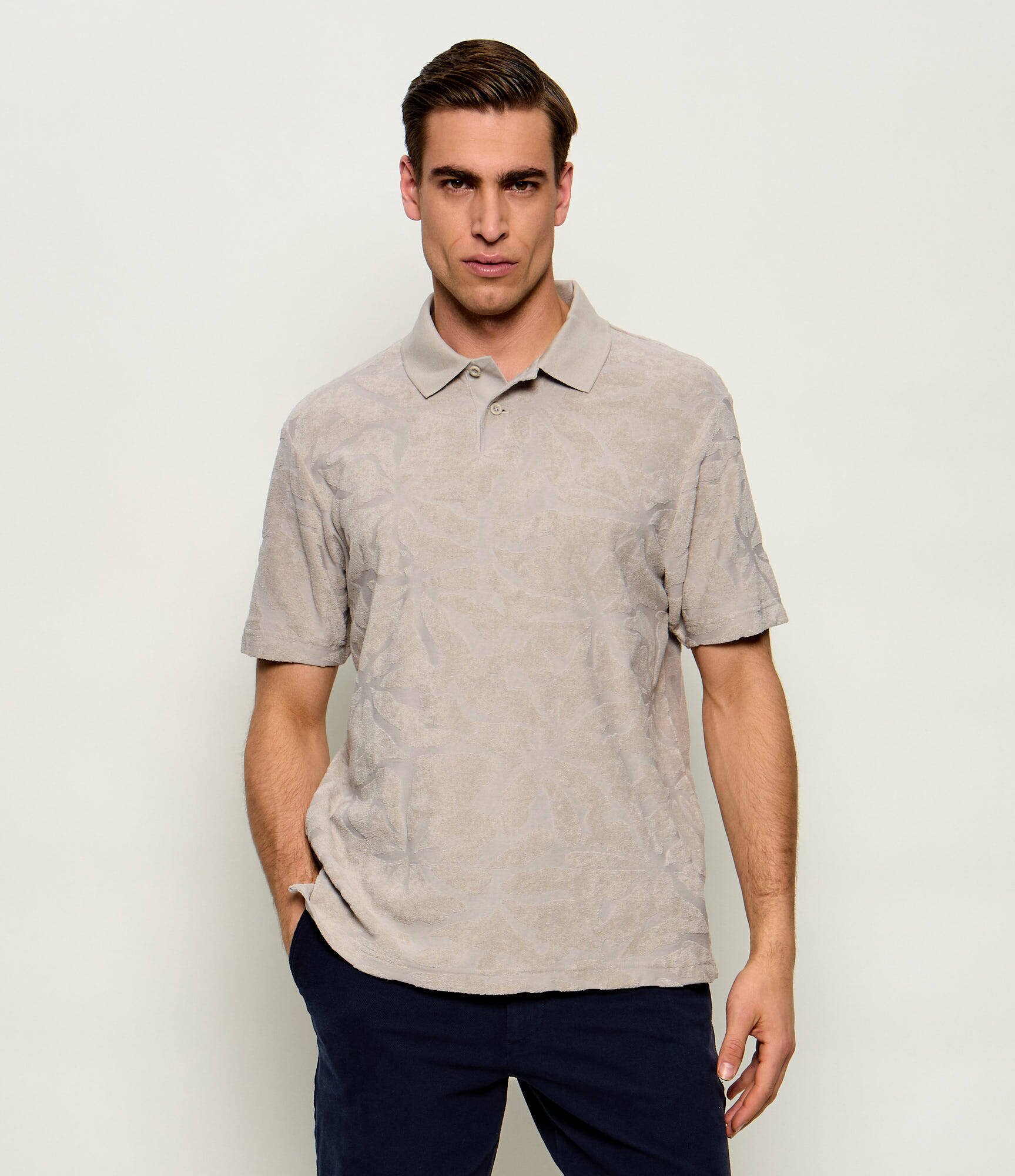 Boss Orange Polo Pe_Flower | Relaxed fit frotir