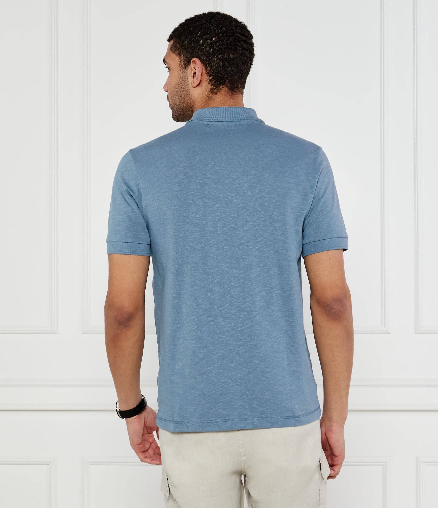 Boss Orange Polo Pe_linenlogo | Regular Fit | cu adaos de in