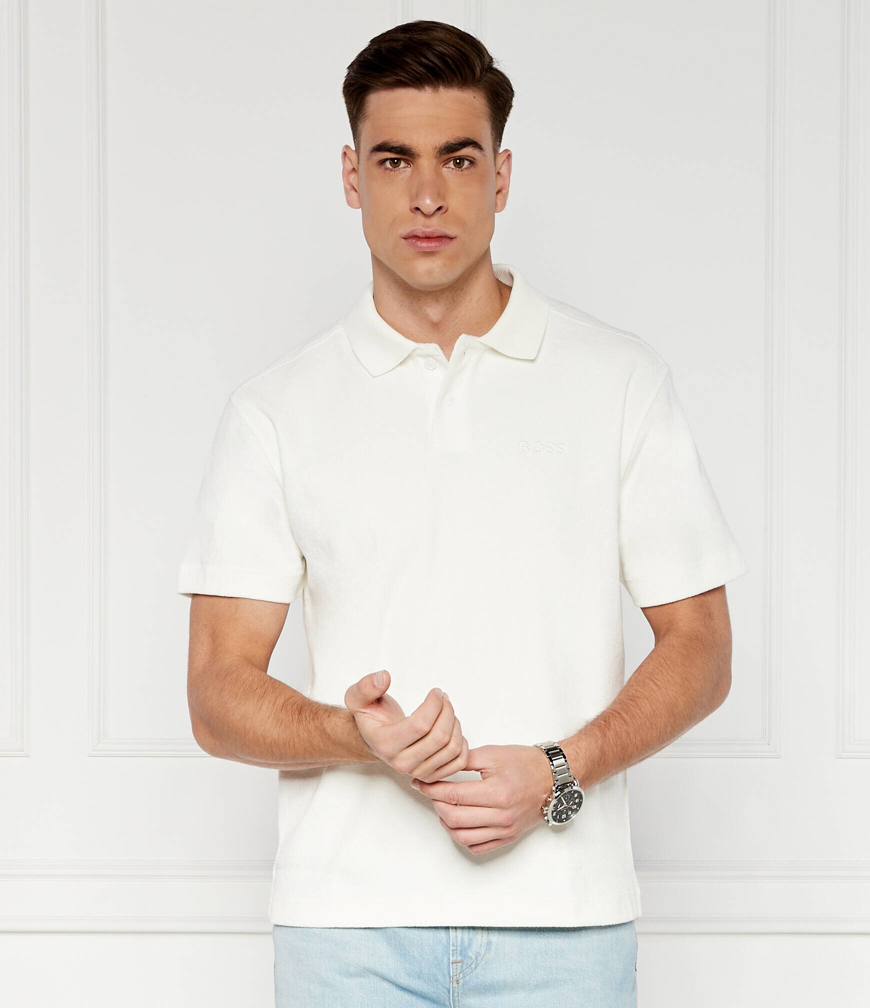Boss Orange Polo Pe_Towel | Relaxed fit