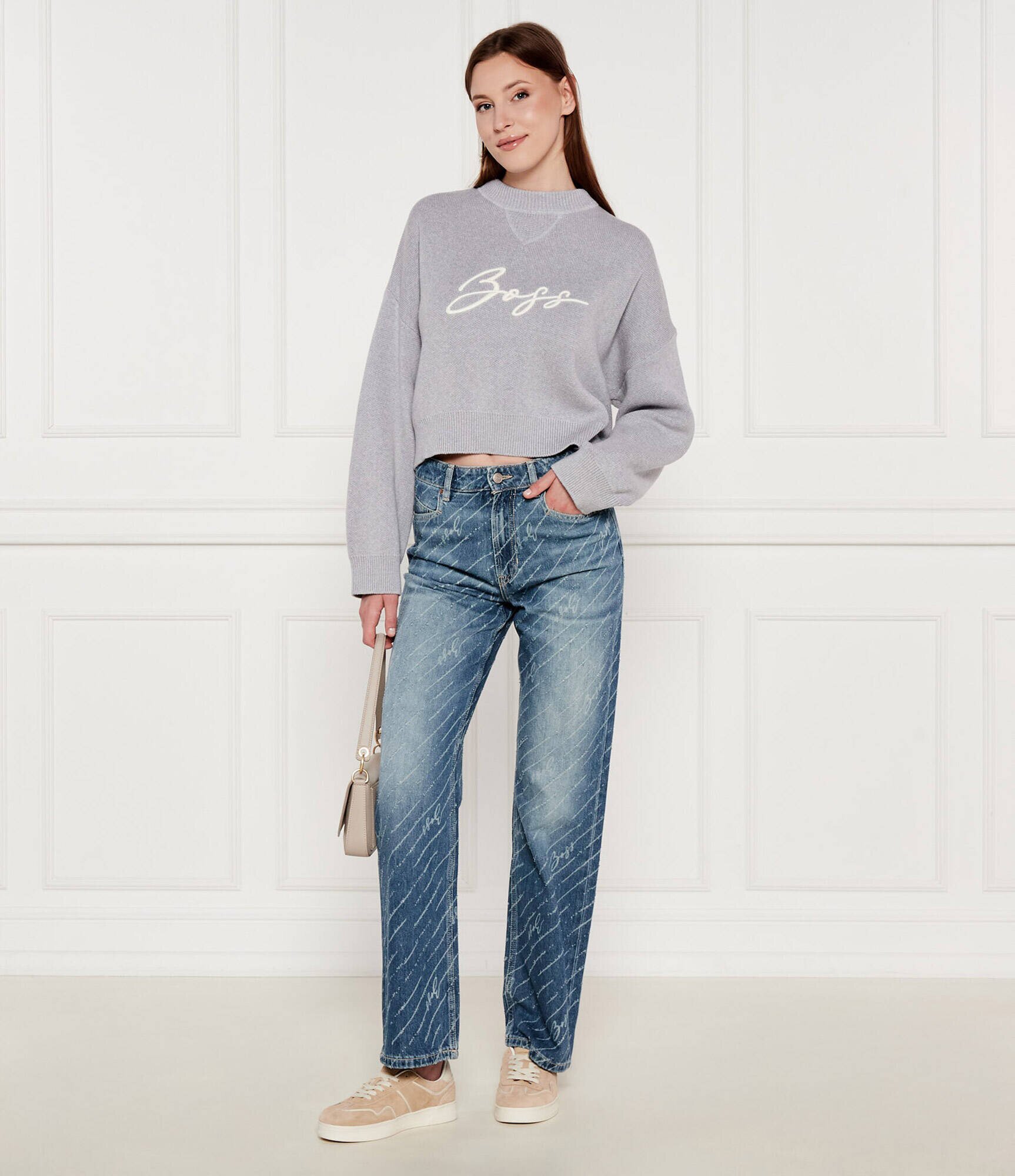 Boss Orange Pulover C_Finevra | Relaxed fit