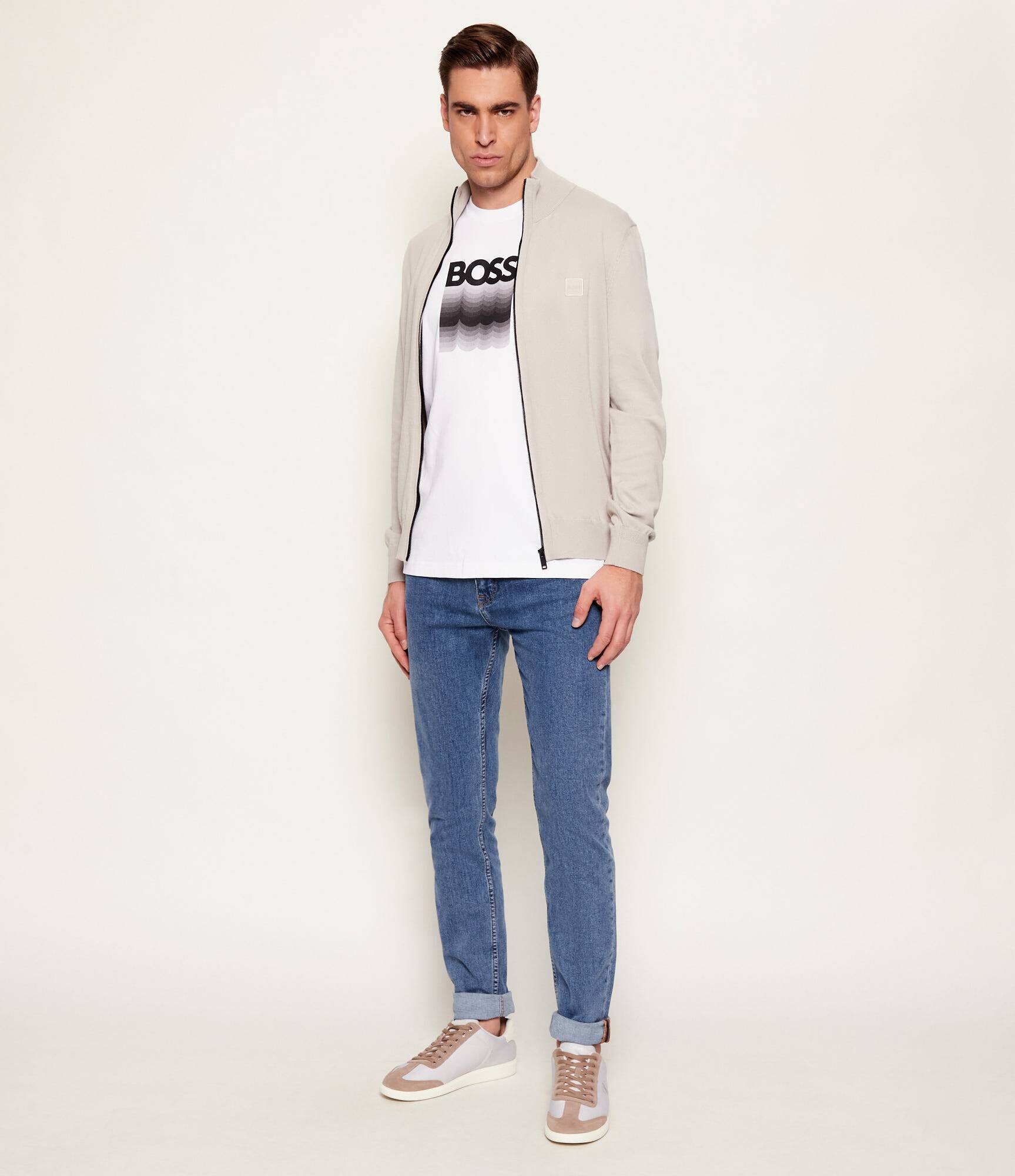 Boss Orange Pulover Kanozip_S | regular fit cu adaos de cașmir