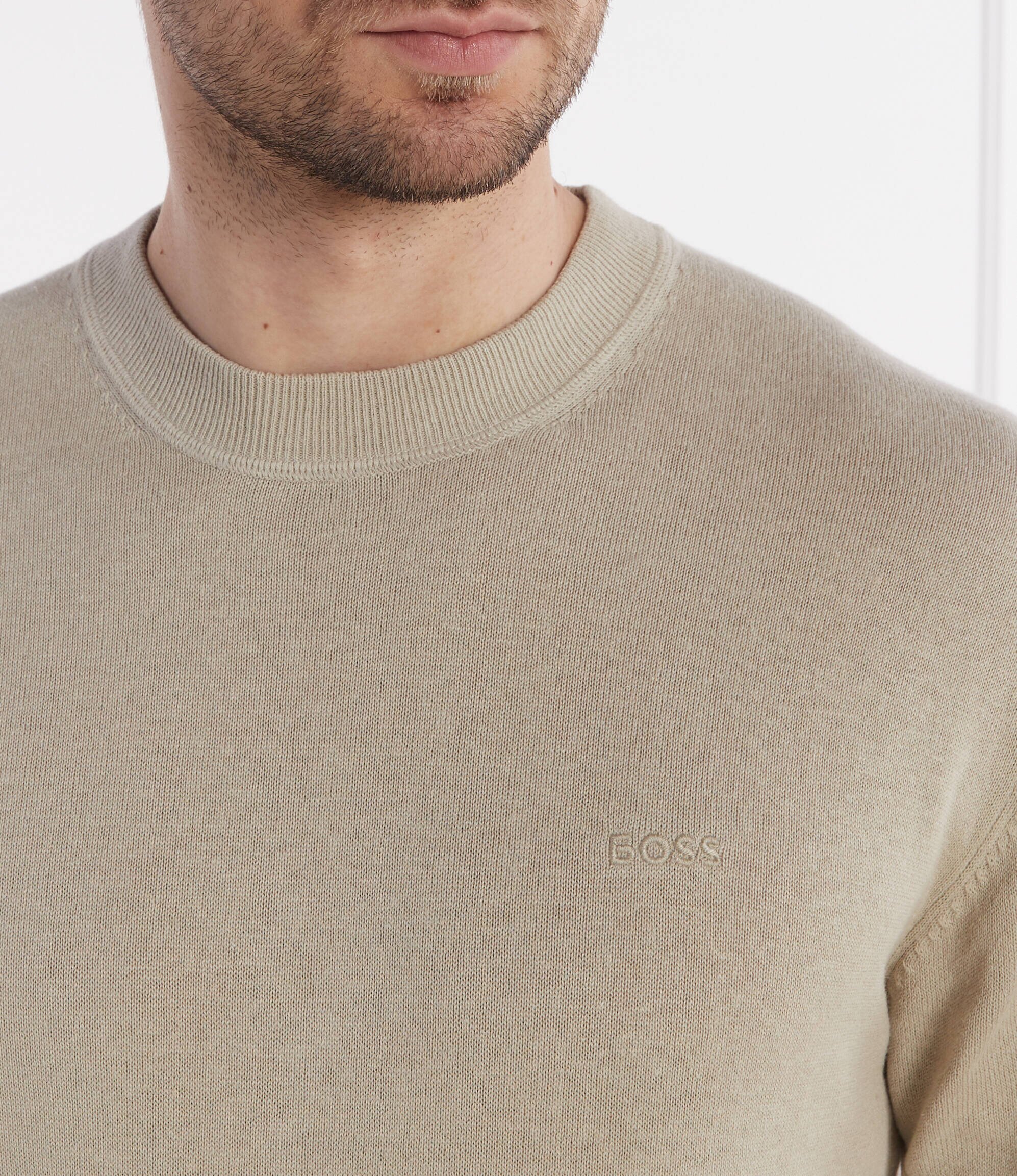 Boss Orange Pulover Kruccio | Regular Fit | cu adaos de in