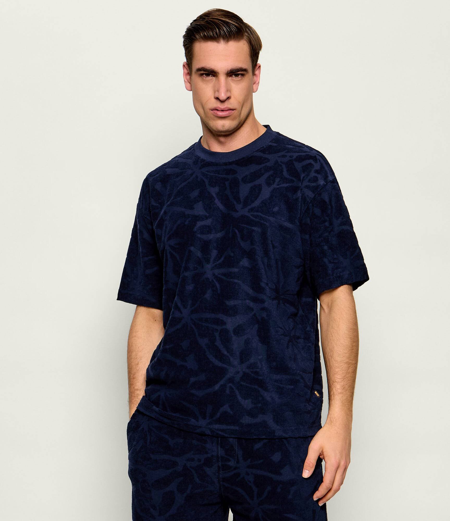 Boss Orange Tricou Te_Flower | regular fit frotir
