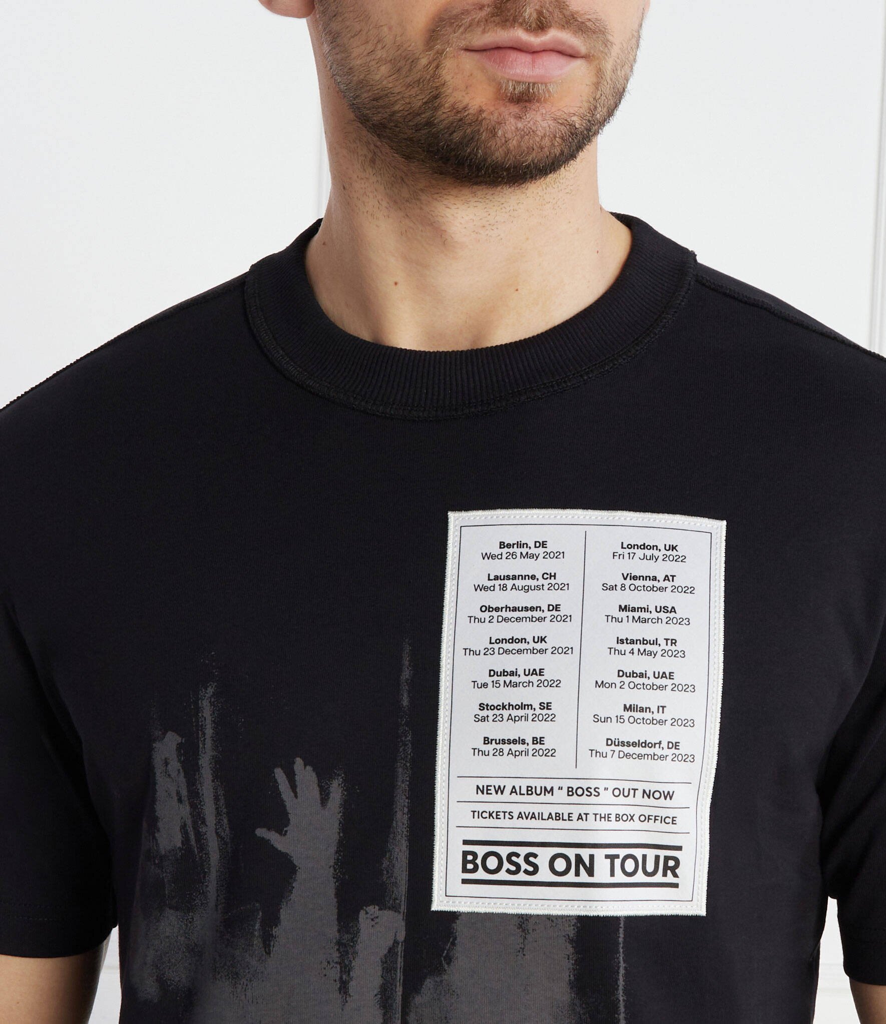 Boss Orange Tricou TE_PATCHWORK | Relaxed fit
