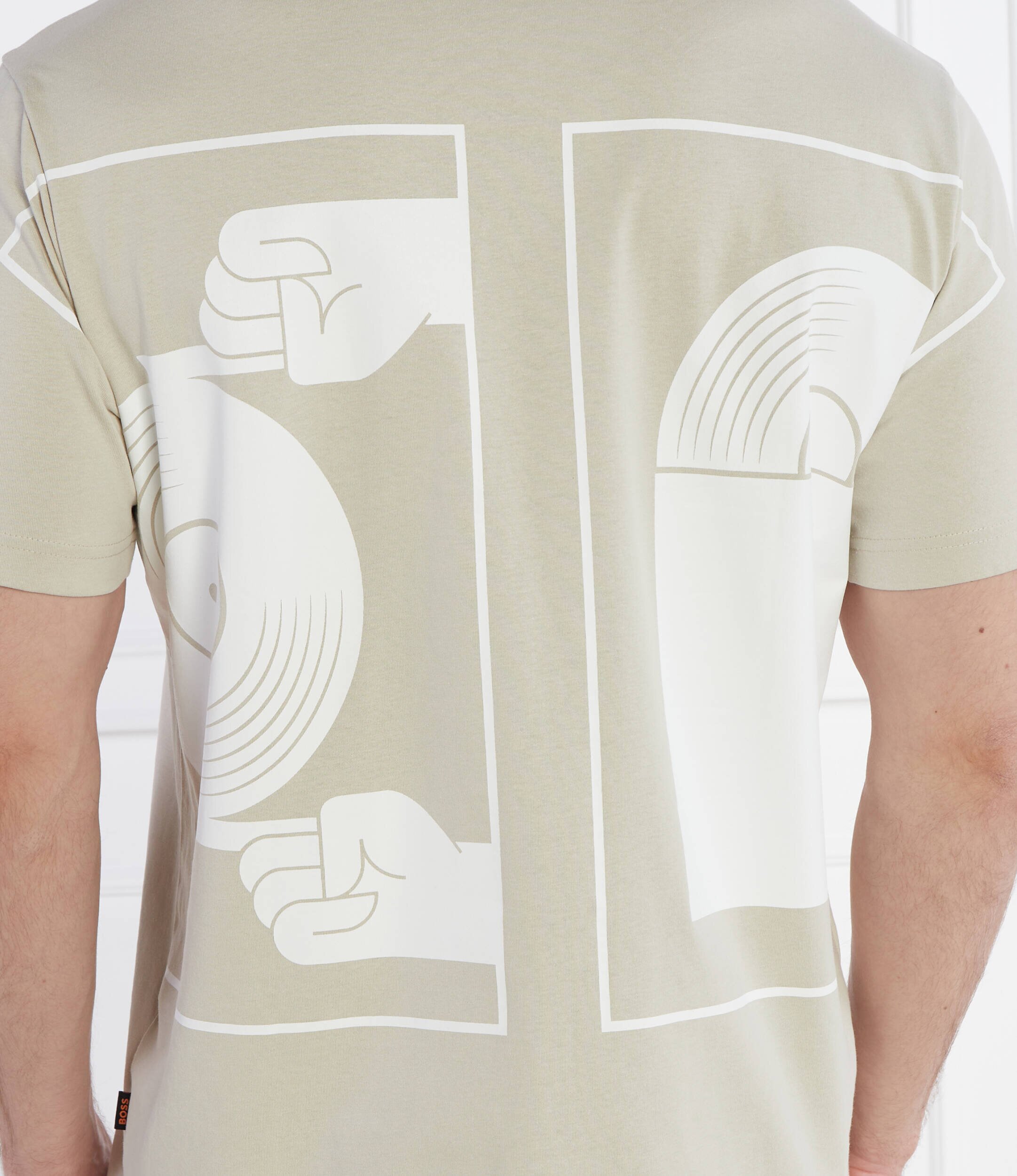 Boss Orange Tricou Te_Vinyl | Regular Fit