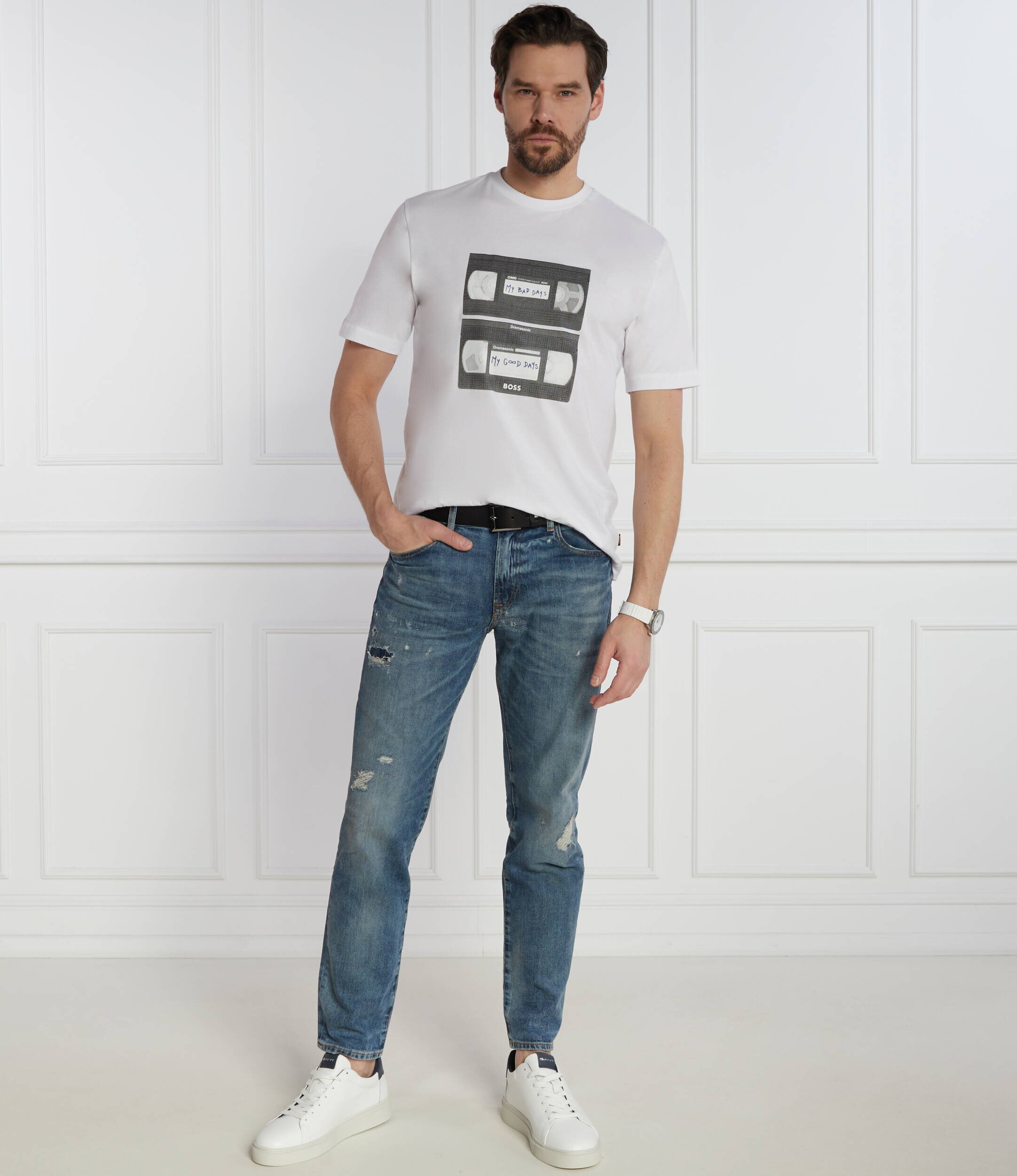 Boss Orange Tricou TeRetroLeo | Relaxed fit
