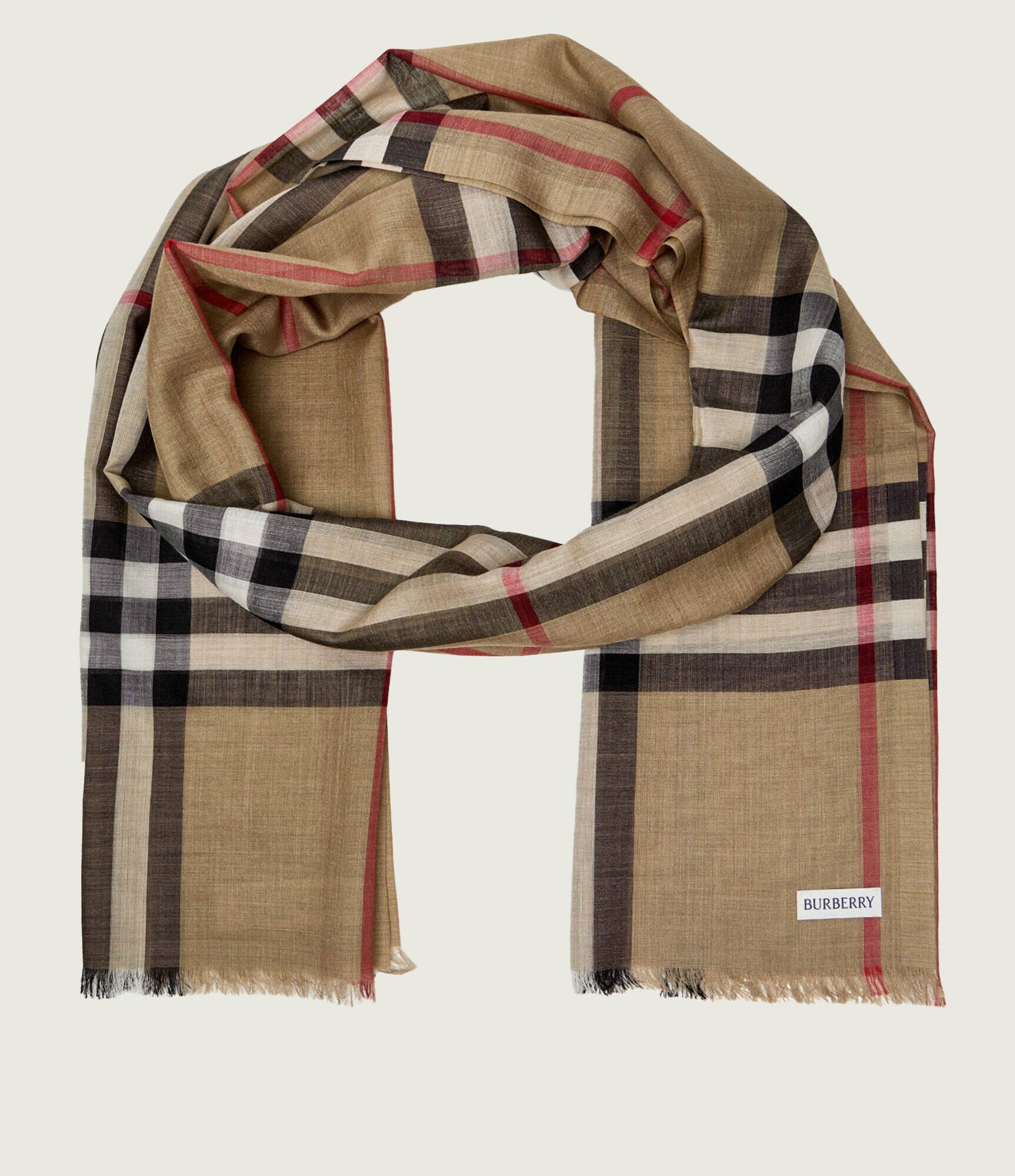 Burberry De lână șal cu adaos de mătase