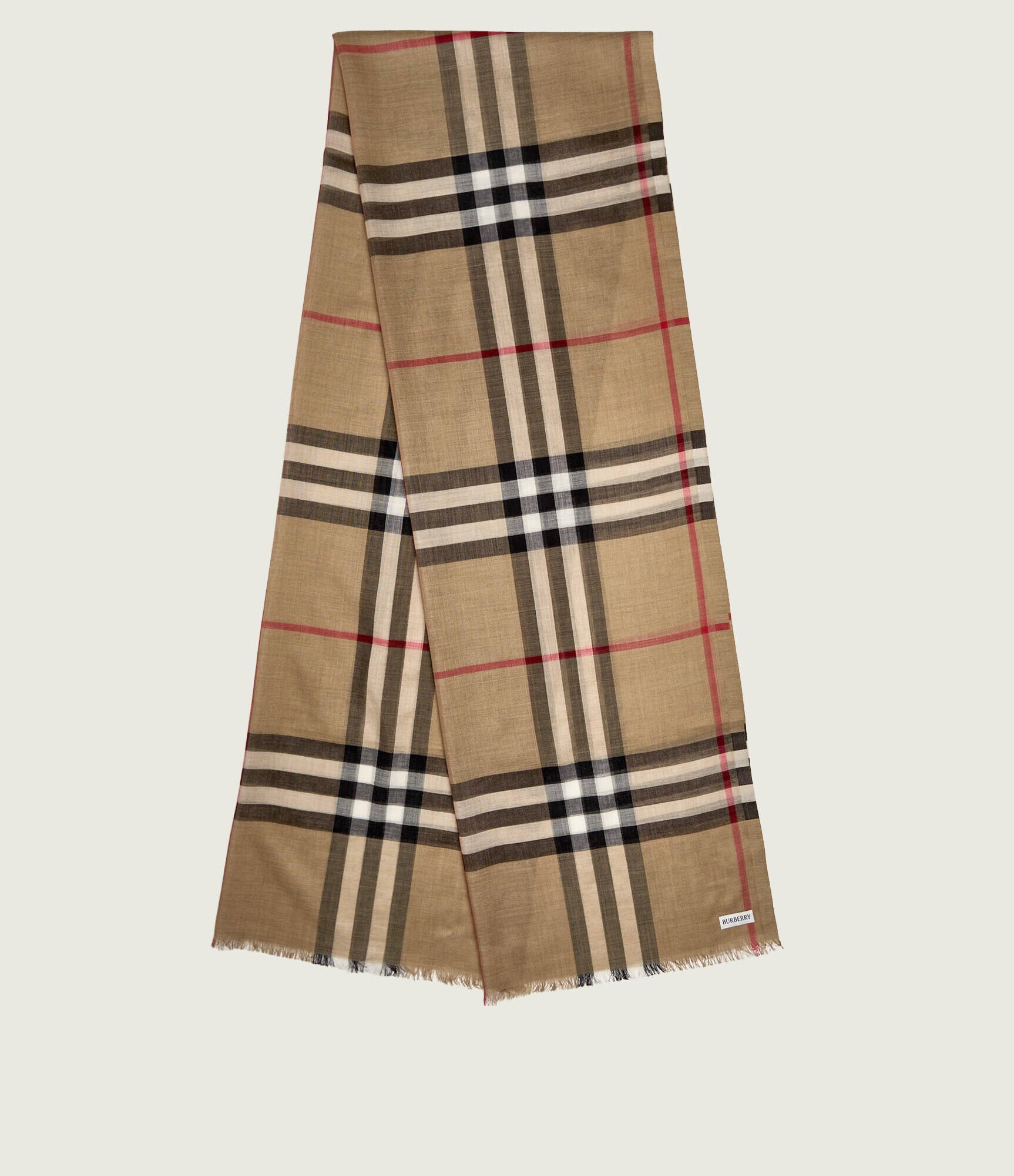 Burberry De lână șal cu adaos de mătase