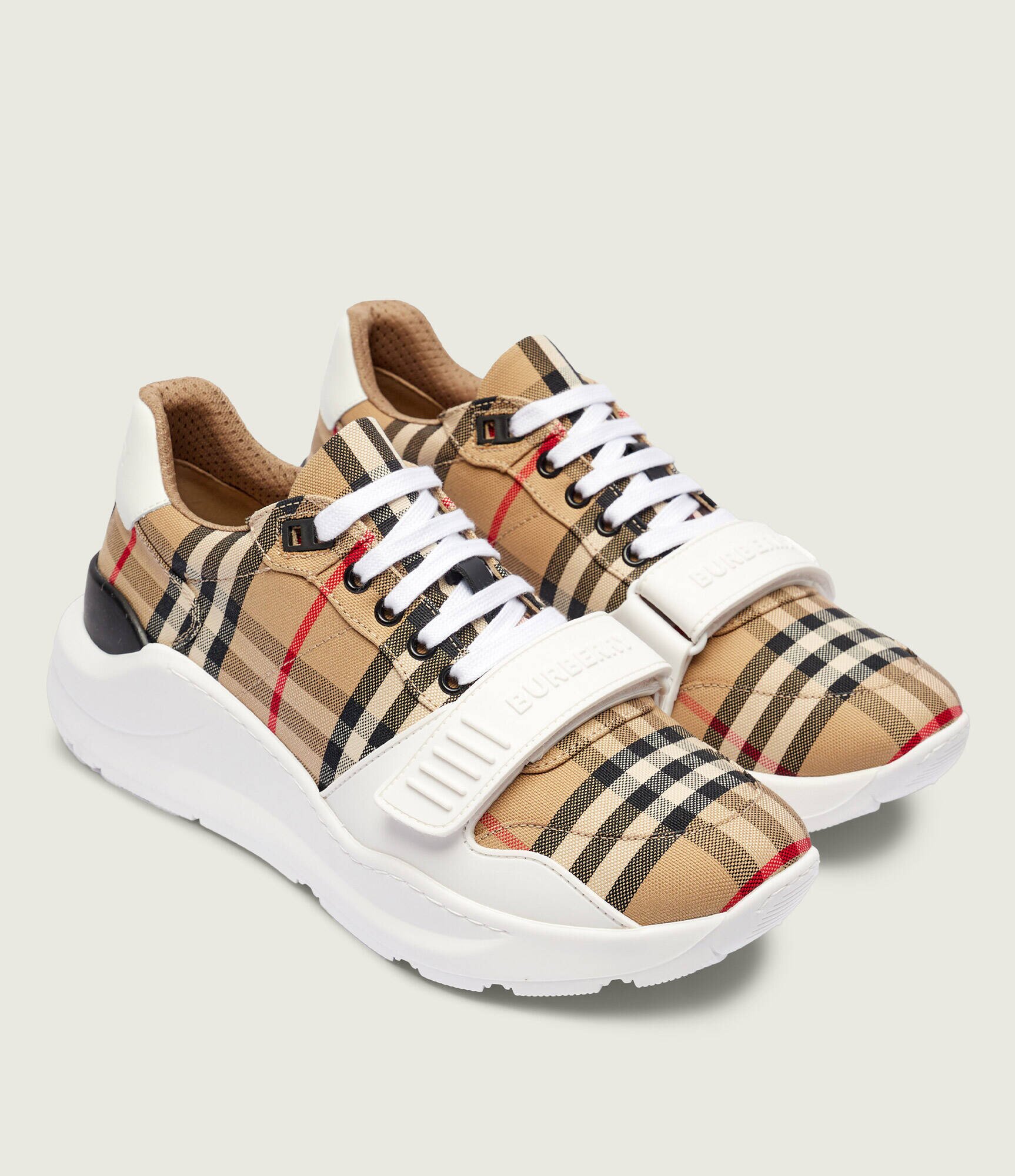 Burberry Sneakers cu adaos de piele