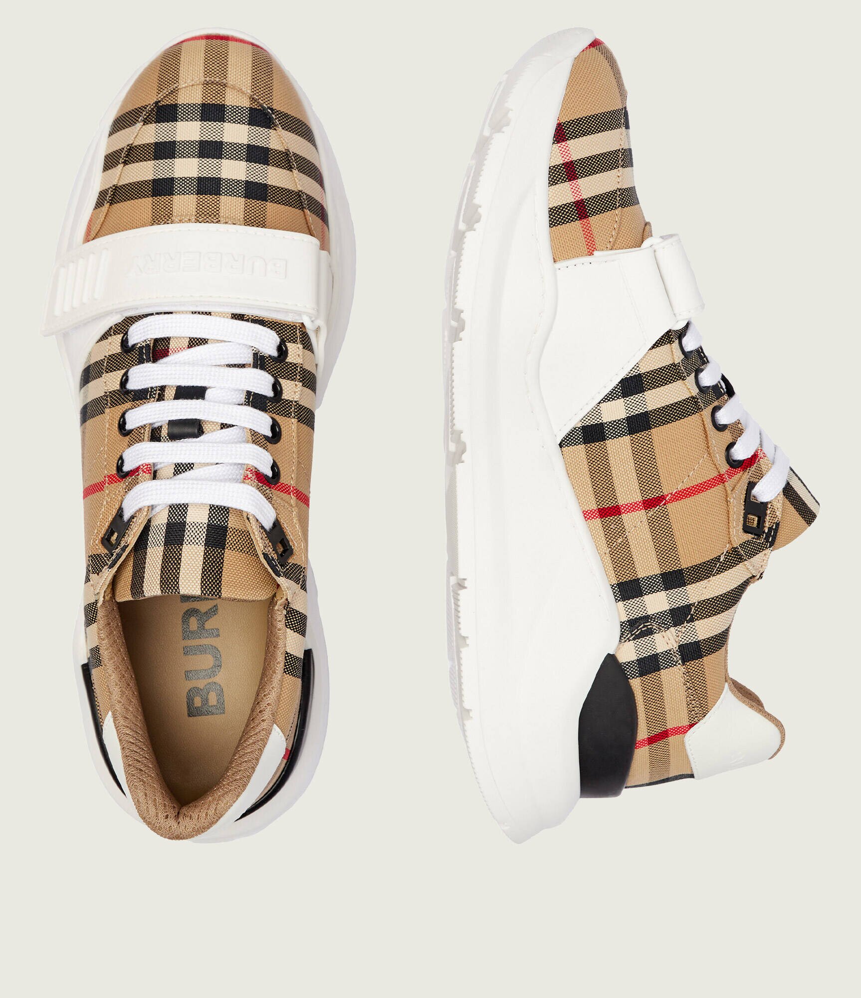 Burberry Sneakers cu adaos de piele
