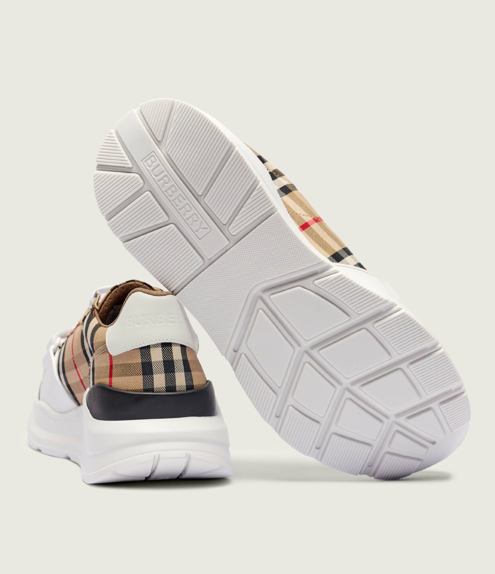Burberry Sneakers cu adaos de piele
