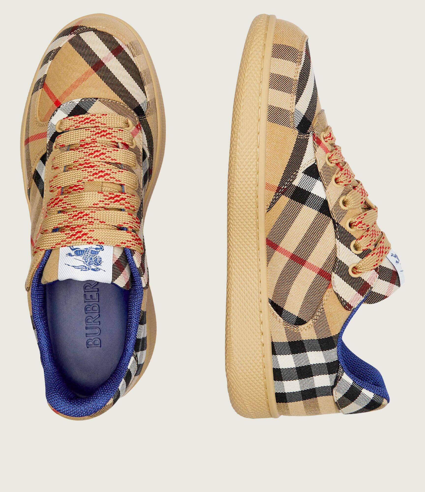 Burberry Sneakers Terrace cu adaos de piele