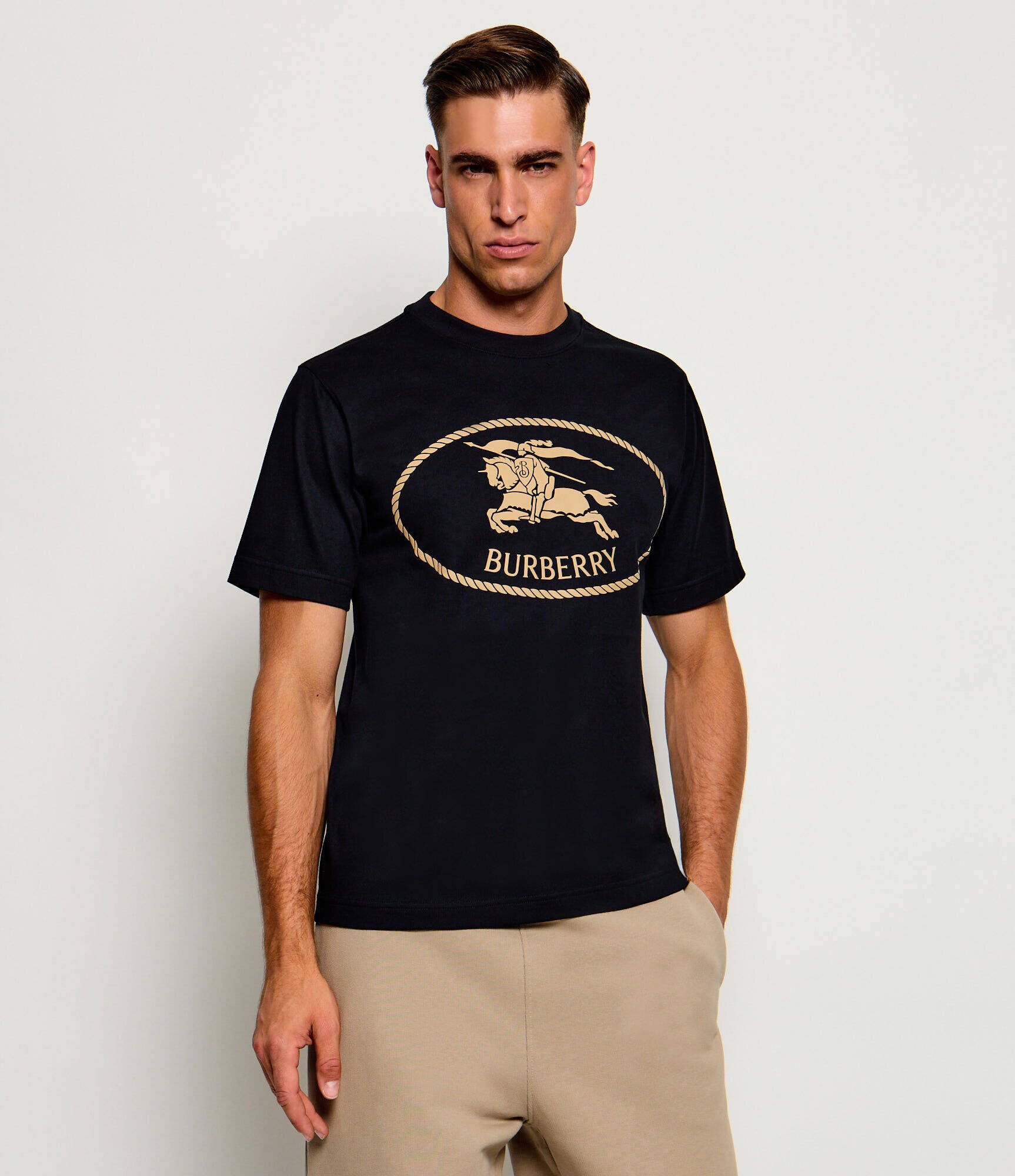 Burberry Tricou Knight Stamp | Slim Fit