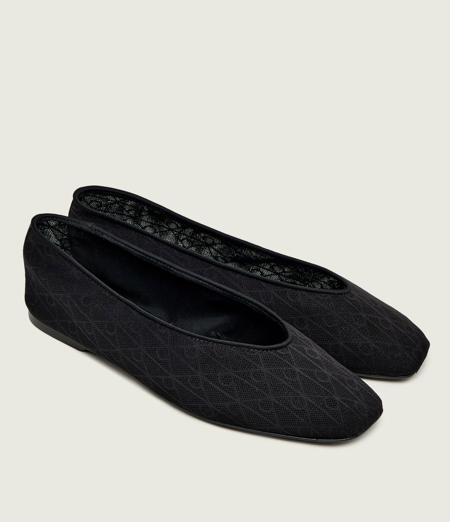 Calvin Klein Balerini cu adaos de piele