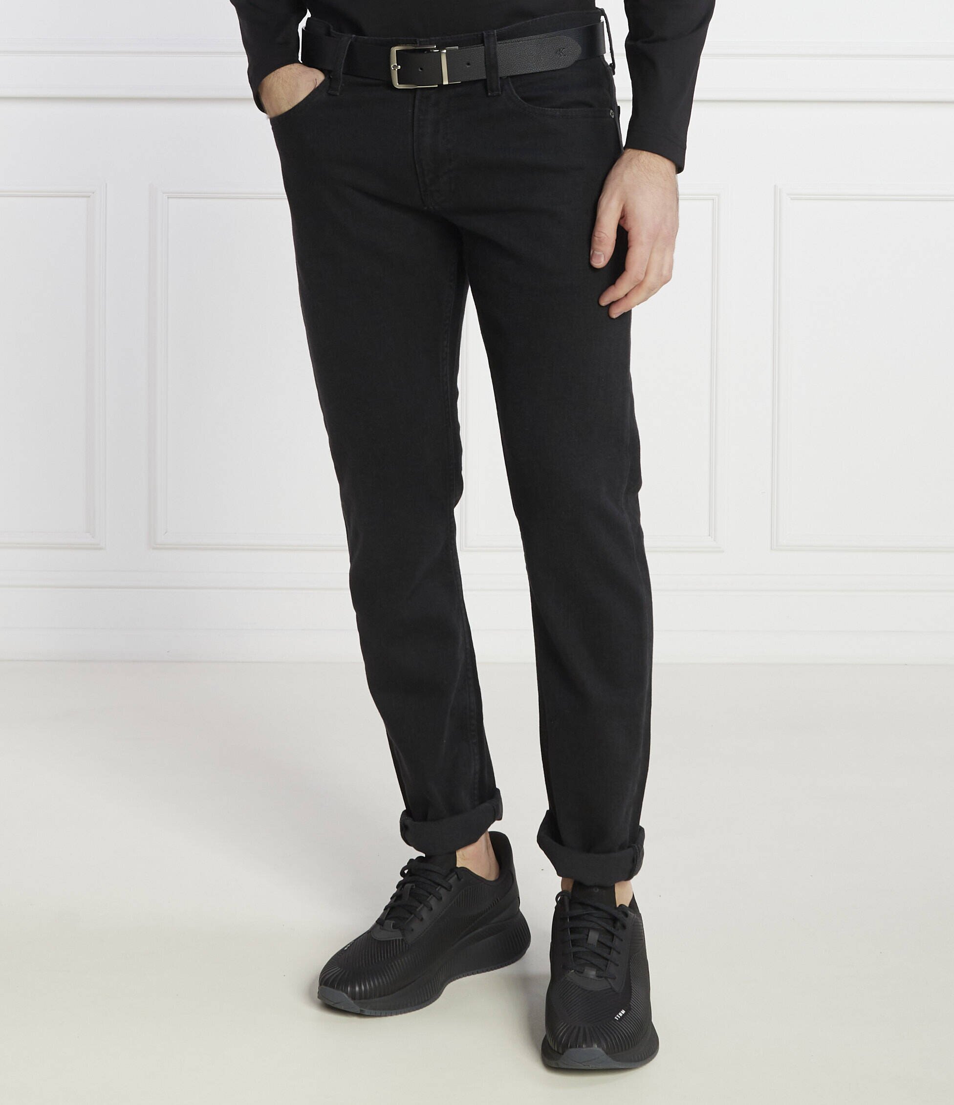 Calvin Klein Blugi WASHED BLACK | Slim Fit
