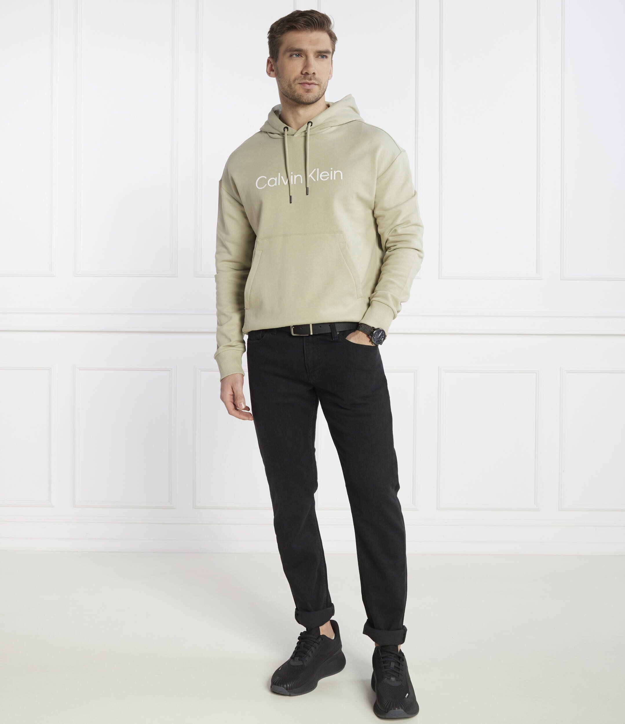 Calvin Klein Blugi WASHED BLACK | Slim Fit