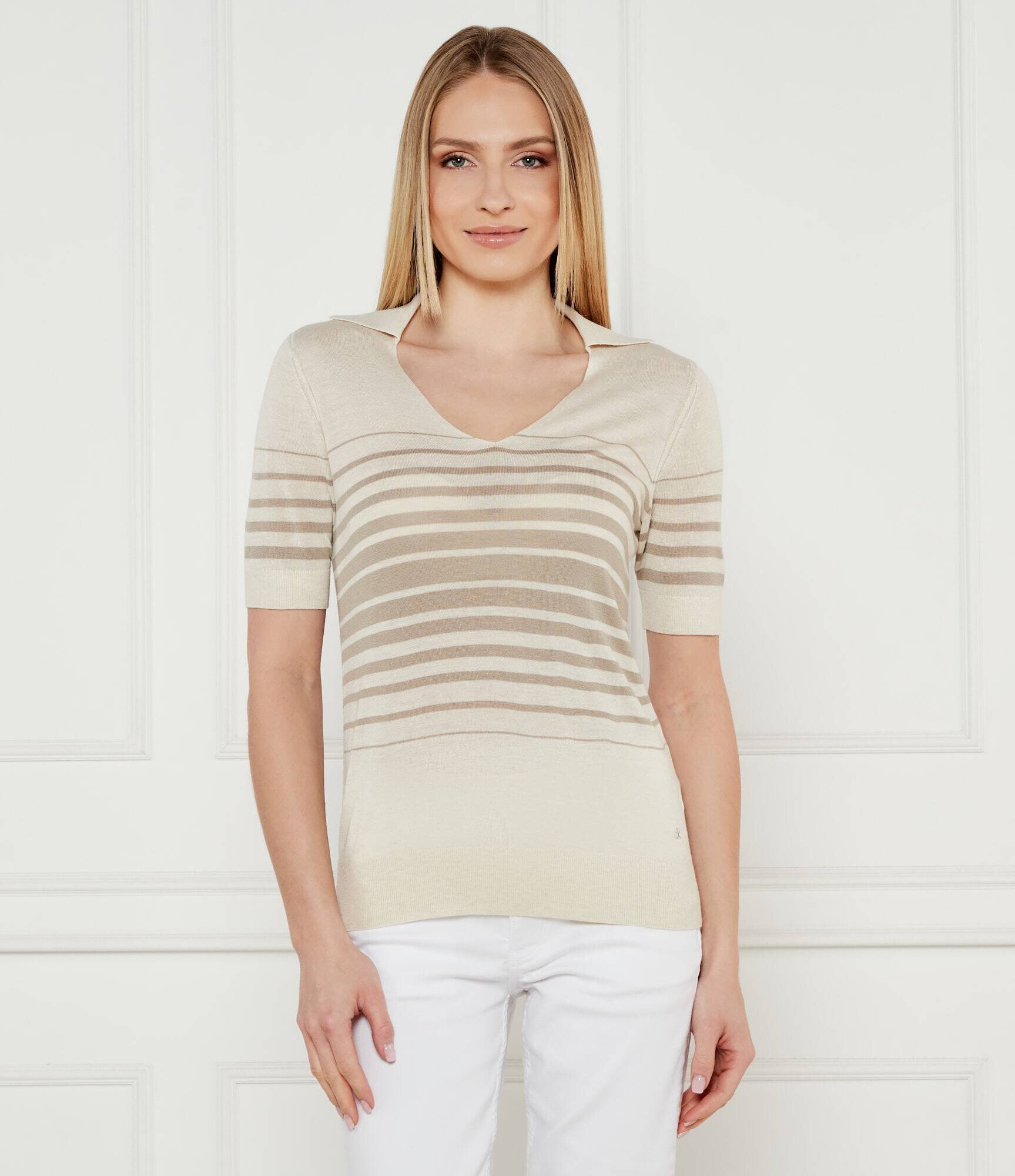 Calvin Klein Bluză | Regular Fit cu adaos de mătase