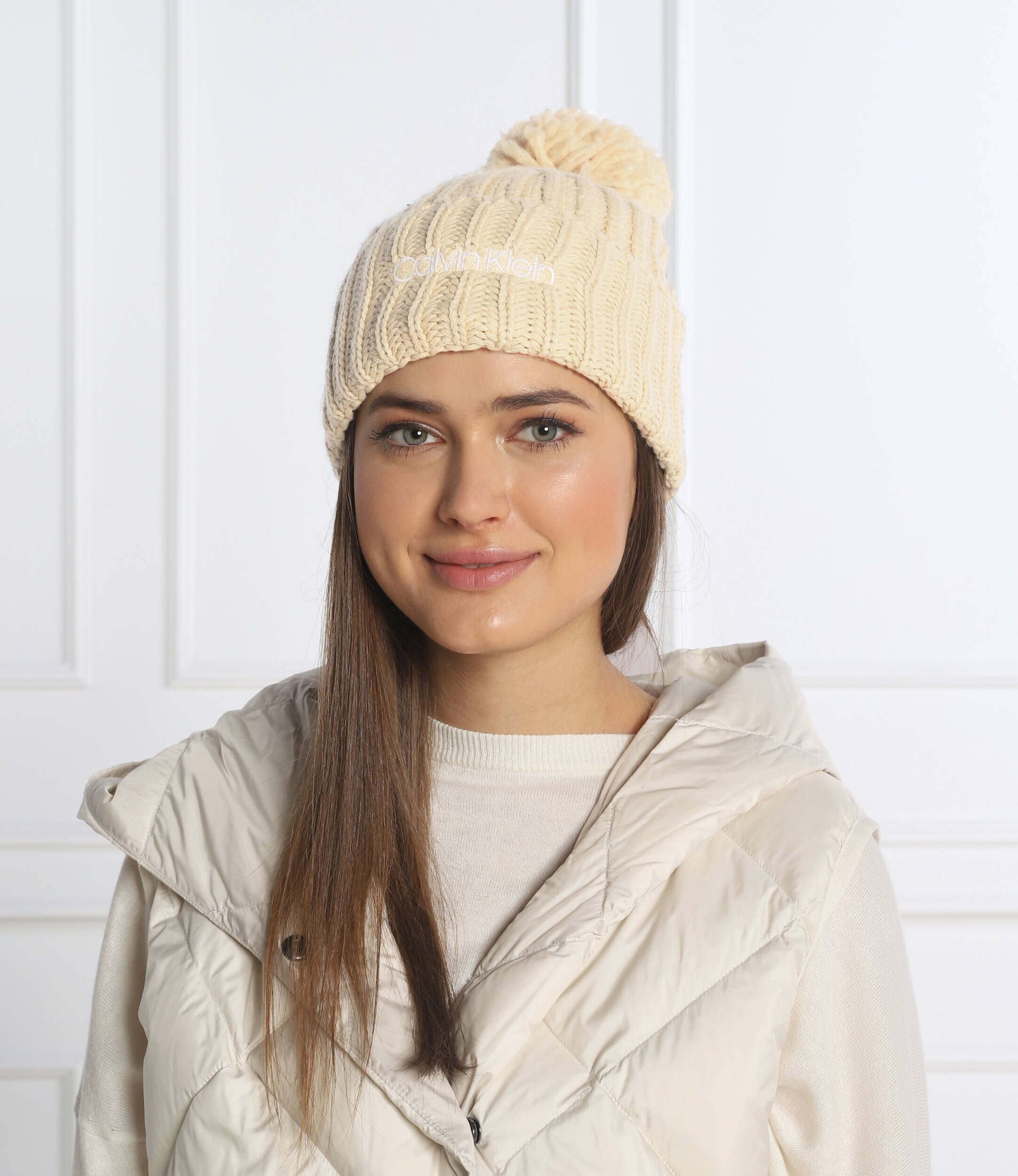 Calvin Klein Căciulă cu adaos de lână și cașmir