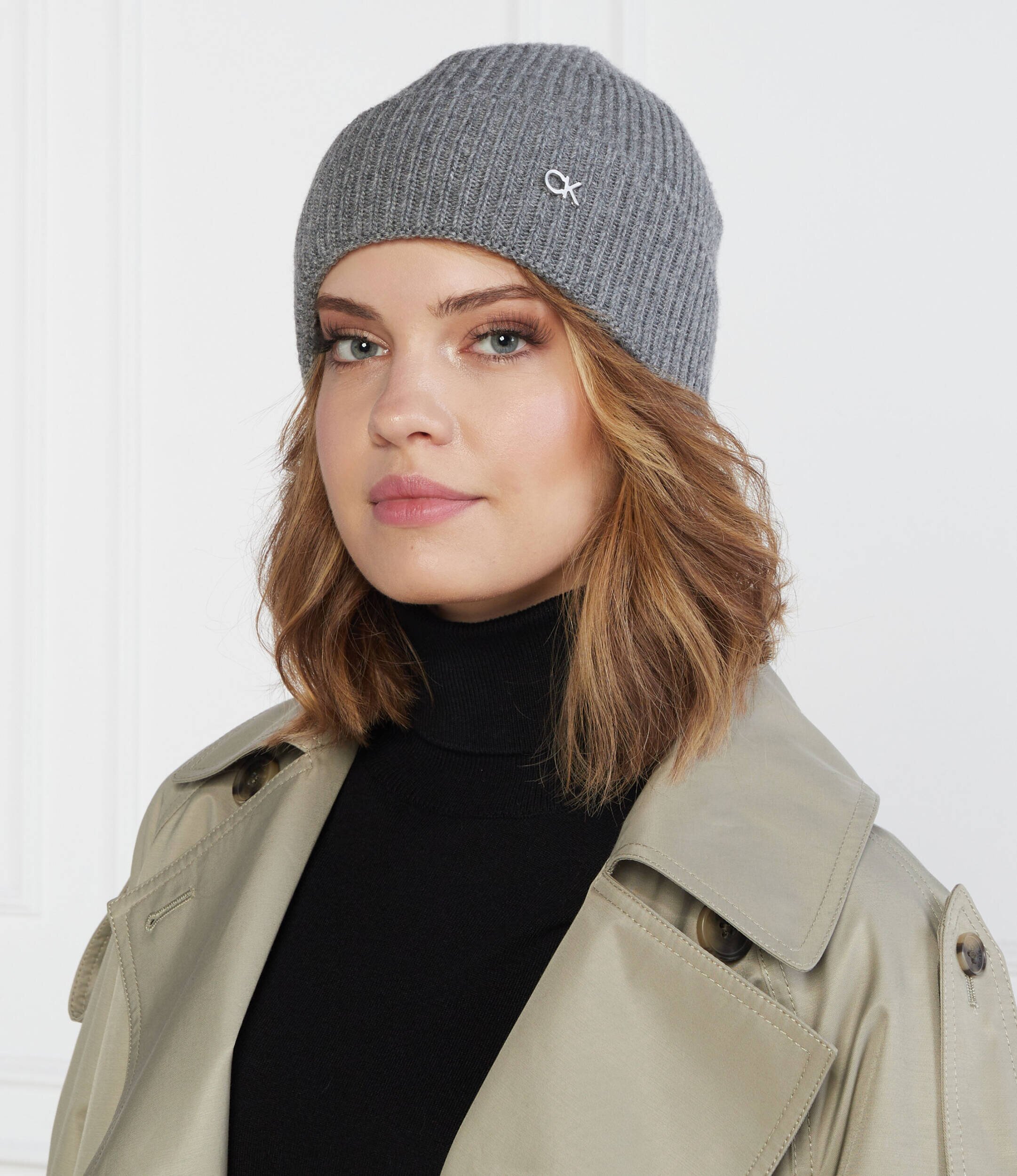 Calvin Klein Căciulă RE-LOCK cu adaos de lână și cașmir