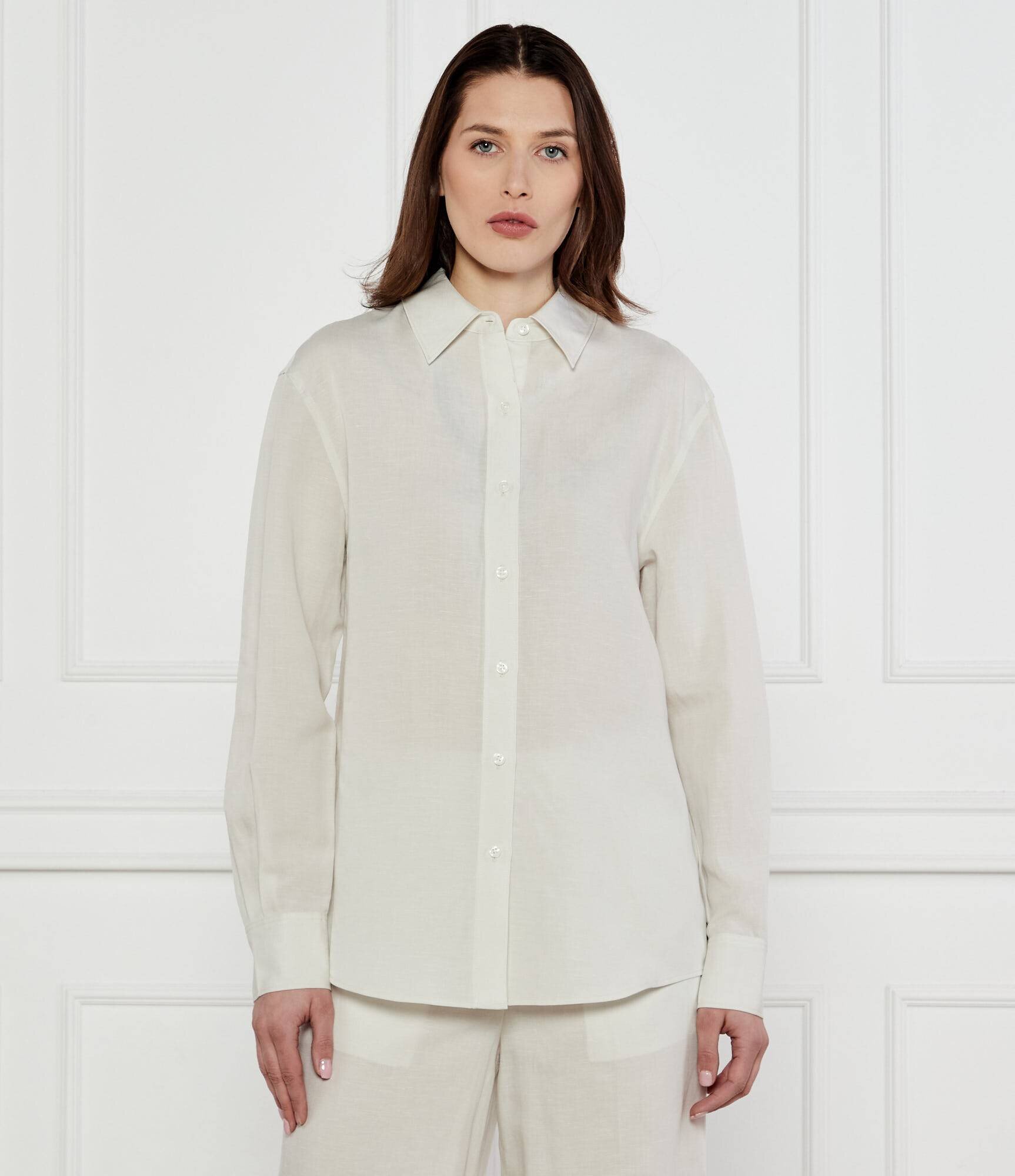 Calvin Klein Cămașă | Regular Fit | cu adaos de in